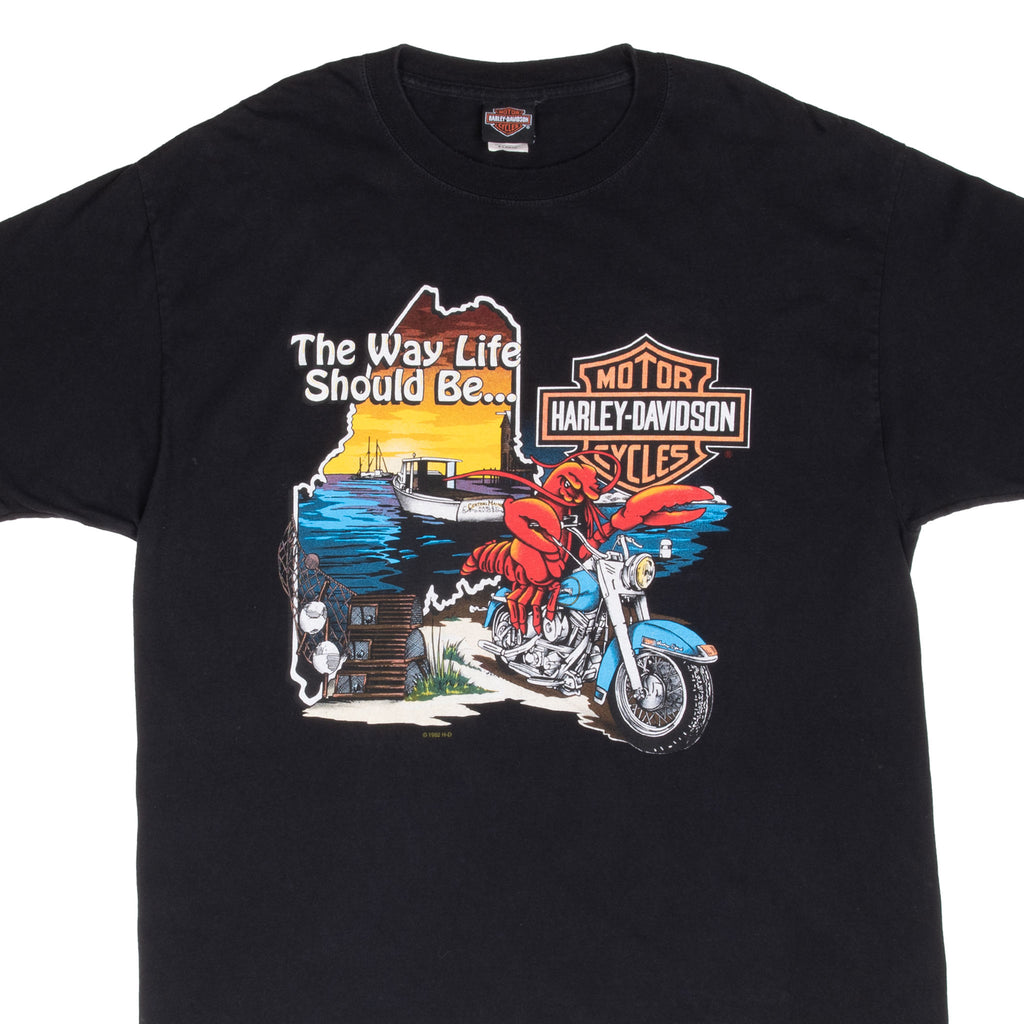 Vintage Harley Davidson Bangor Maine 1997 Tee Shirt Size XL