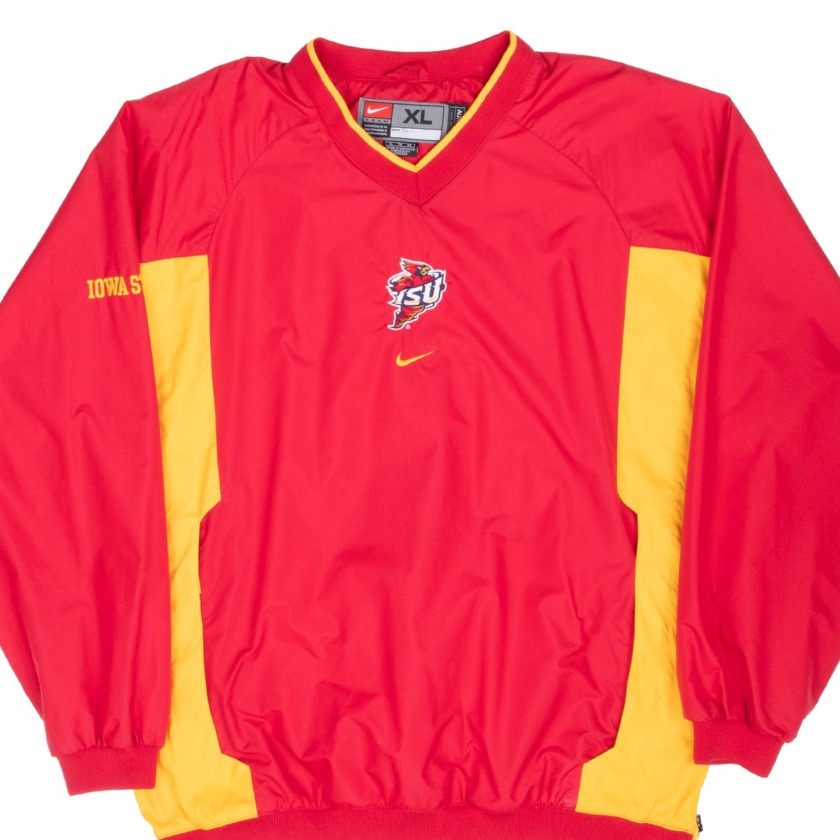 Vintage Nike Ncaa Isu Iowa State University Windbreaker Pullover Jacket 1990S Size Xl