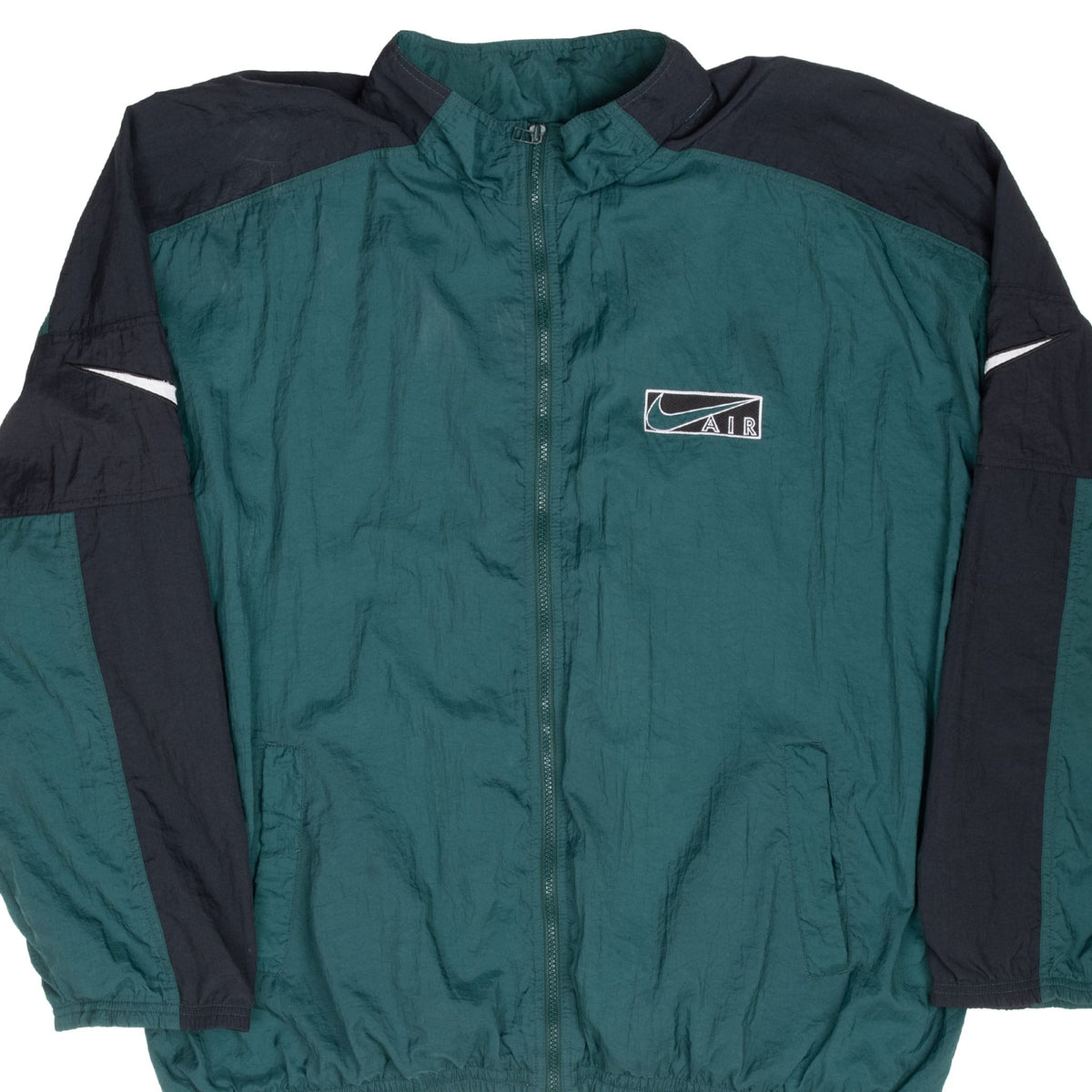 Vintage Nike Air Green Windbreaker Jacket 1990S Size 2XL