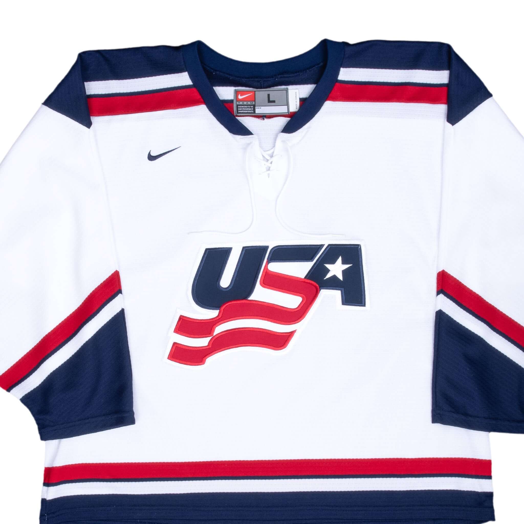 Vintage Nike Team Usa Ice Hockey Jersey 2000S Size Large