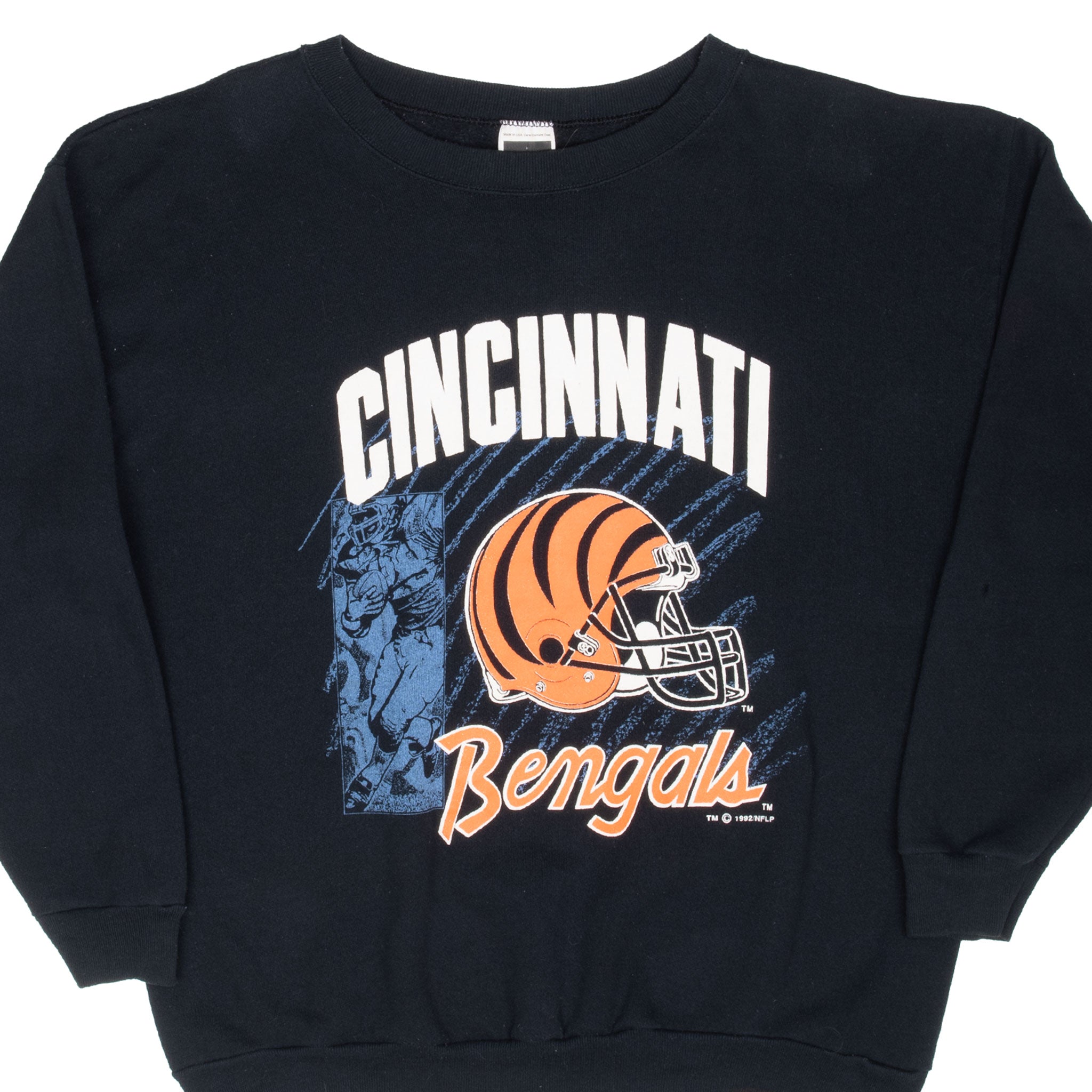 Vintage Nfl Cincinnati Bengals Sweatshirt 1992 Size 2XL Made In Usa