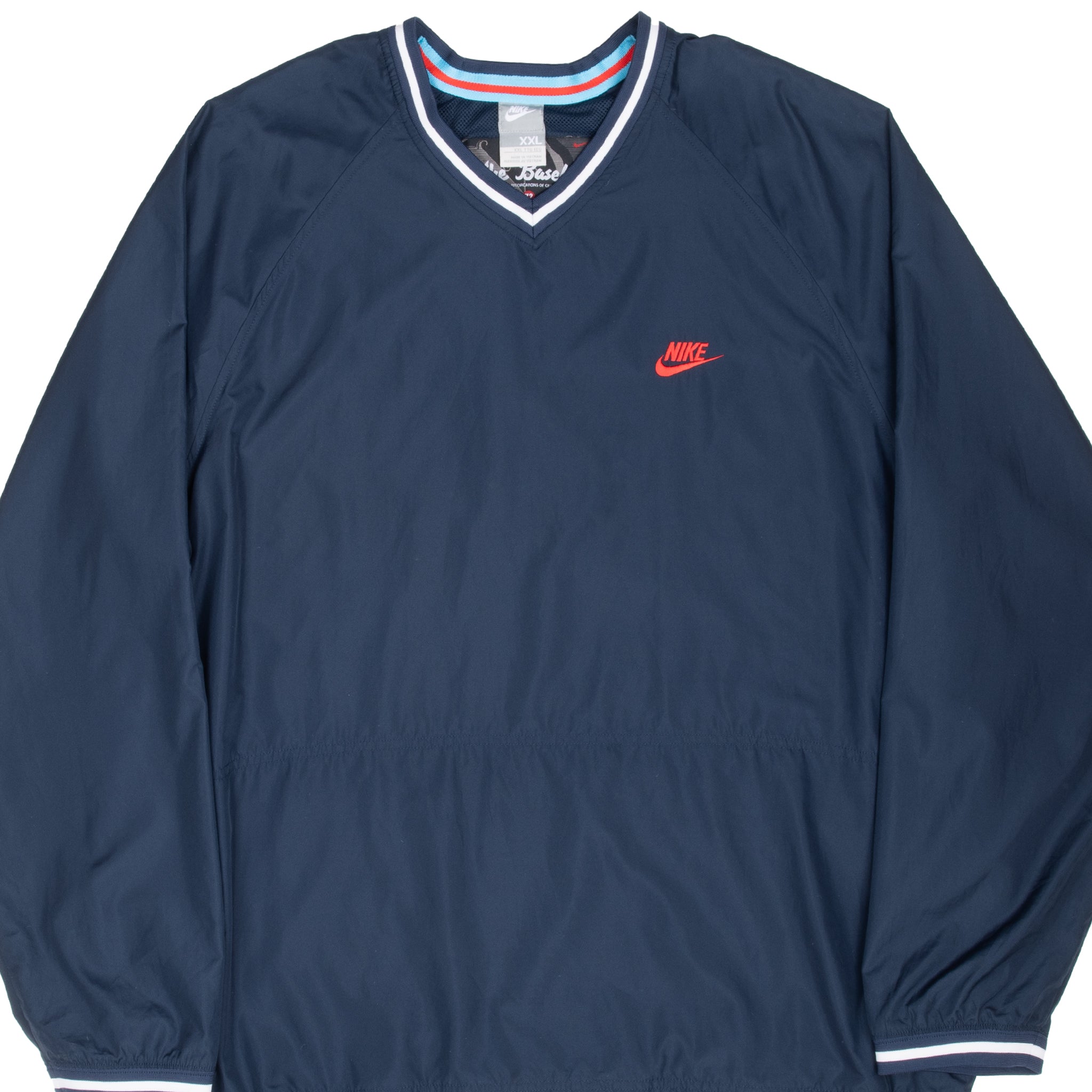 Vintage Nike Baseball Blue Windbreaker Pullover Jacket 2000S Size 2XL