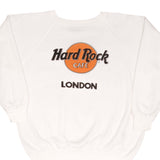 Vintage Hard Rock Cafe London White Sweatshirt 1980S Size Large