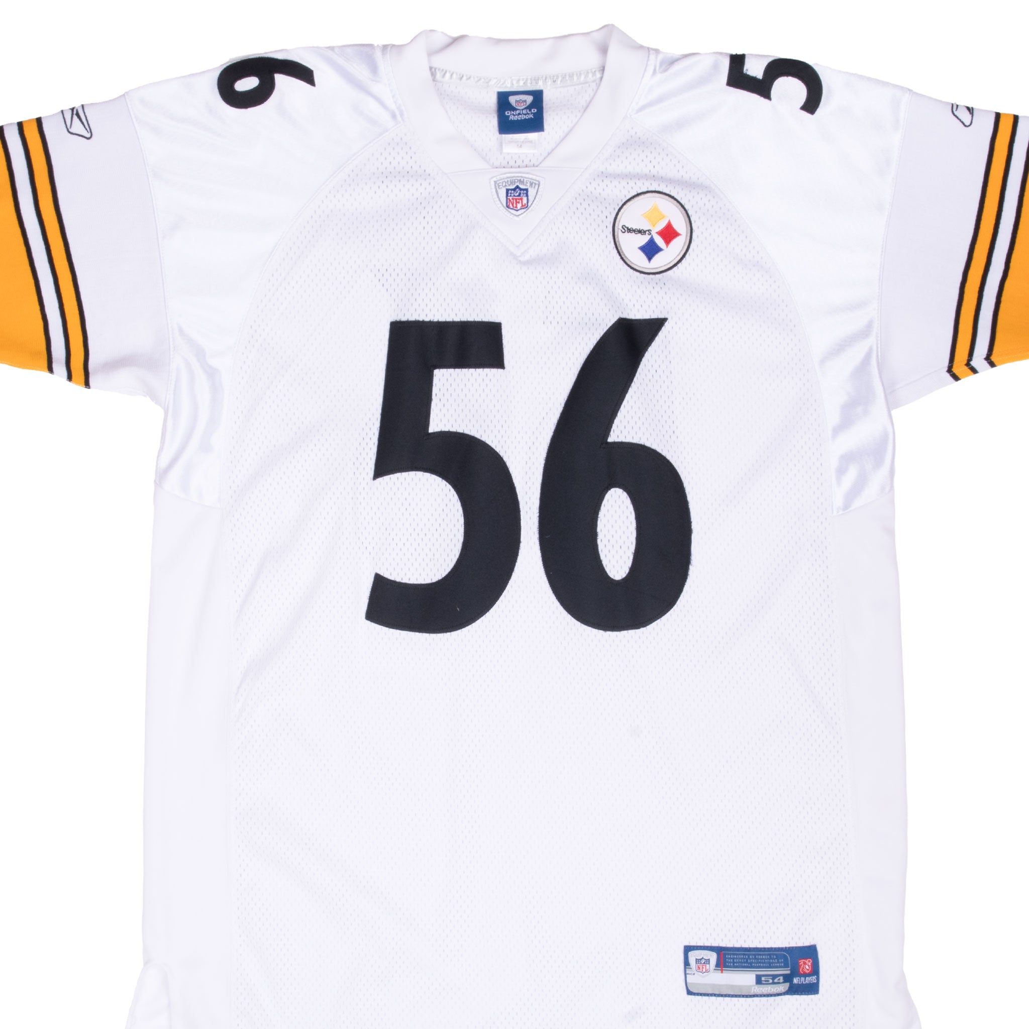VINTAGE NFL PITTSBURGH STEELERS WOODLEY #56 REEBOK JERSEY 2000S SIZE 54