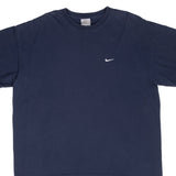 Vintage Nike Classic Swoosh Navy Blue Tee Shirt 2000S Size XL