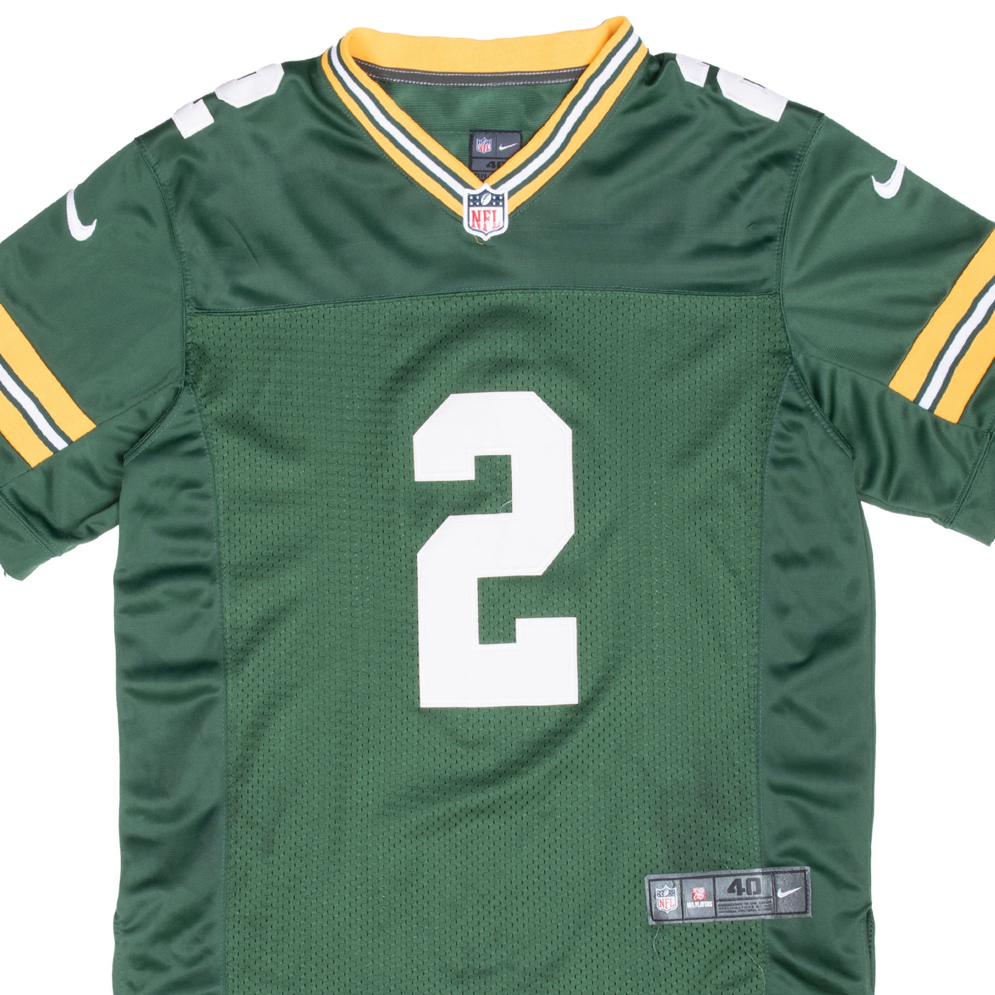 Vintage Nfl Green Bay Packers Crosby #2 Nike Jersey 2000S Size 40