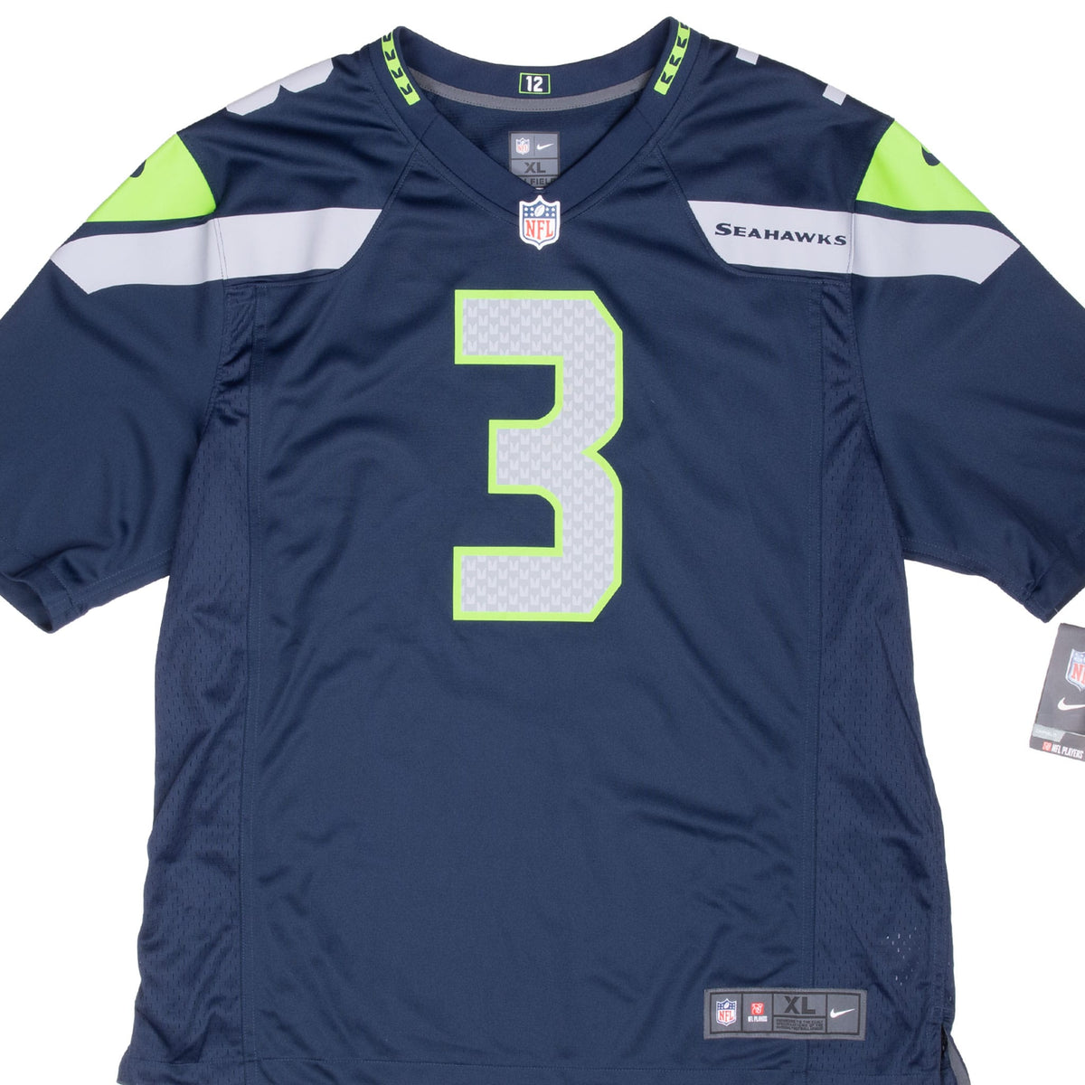 Vintage Nfl Seattle Seahawks Wilson #3 Nike Jersey Size XL Deadstock