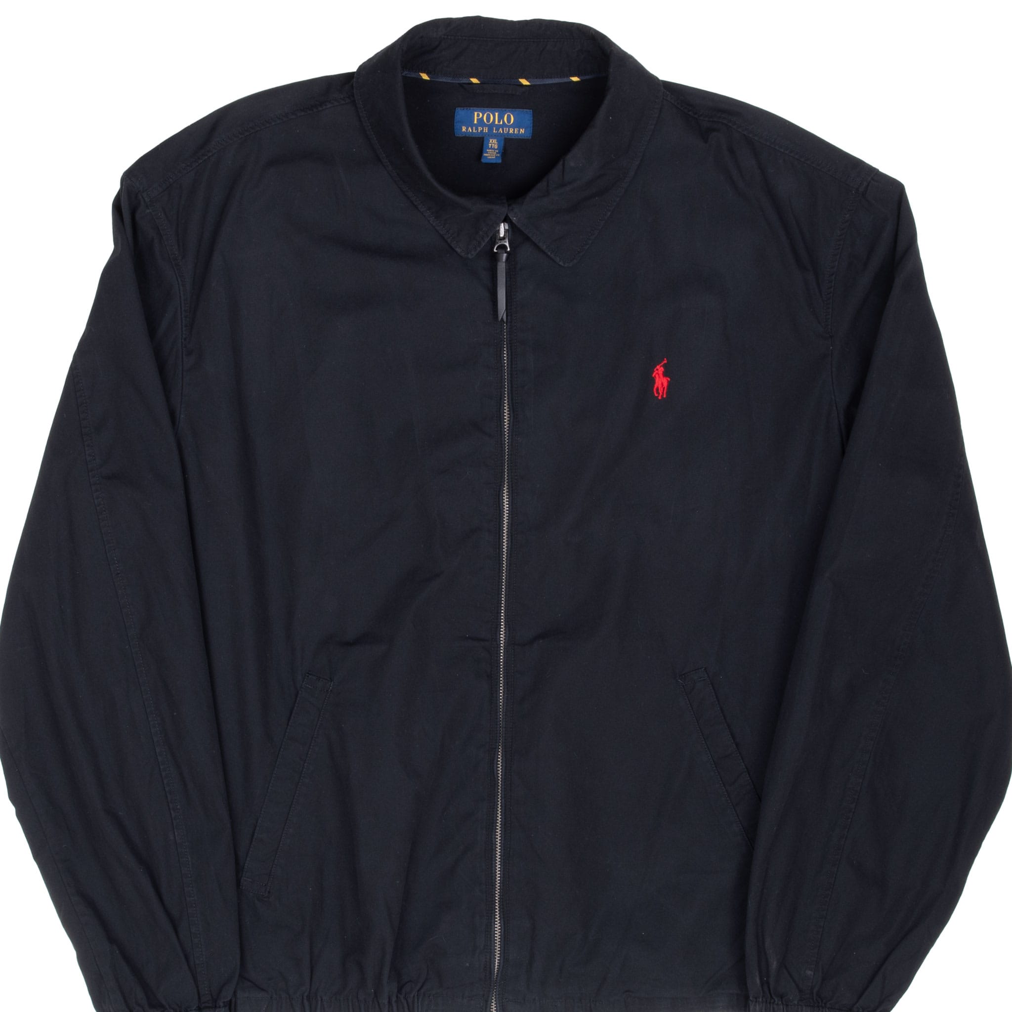 Vintage Polo Ralph Lauren Black Harrington Golf Jacket Size 2Xl