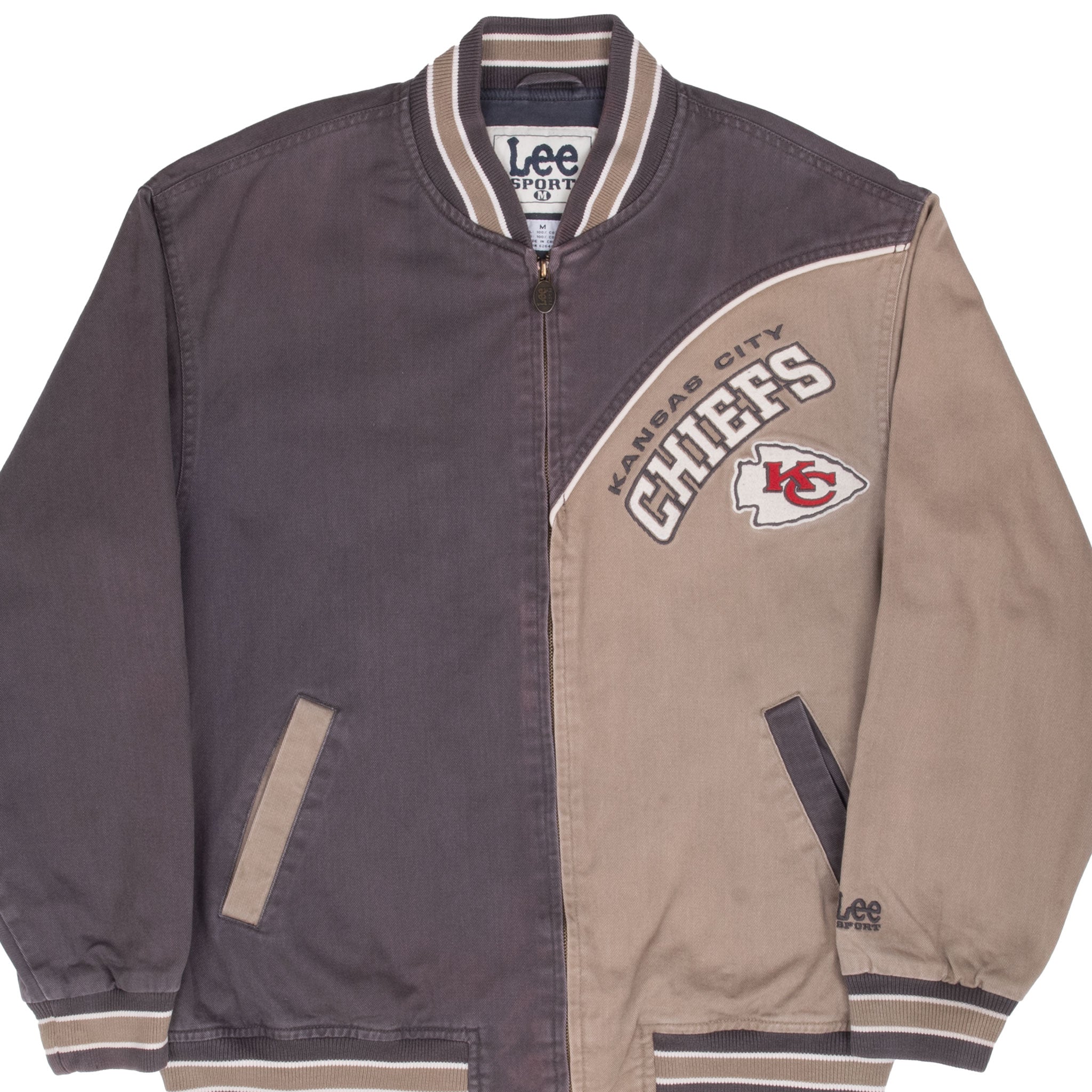 Vintage Nfl Kansas City Chiefs Varsity Bomber Jacket 1990S Size Medium