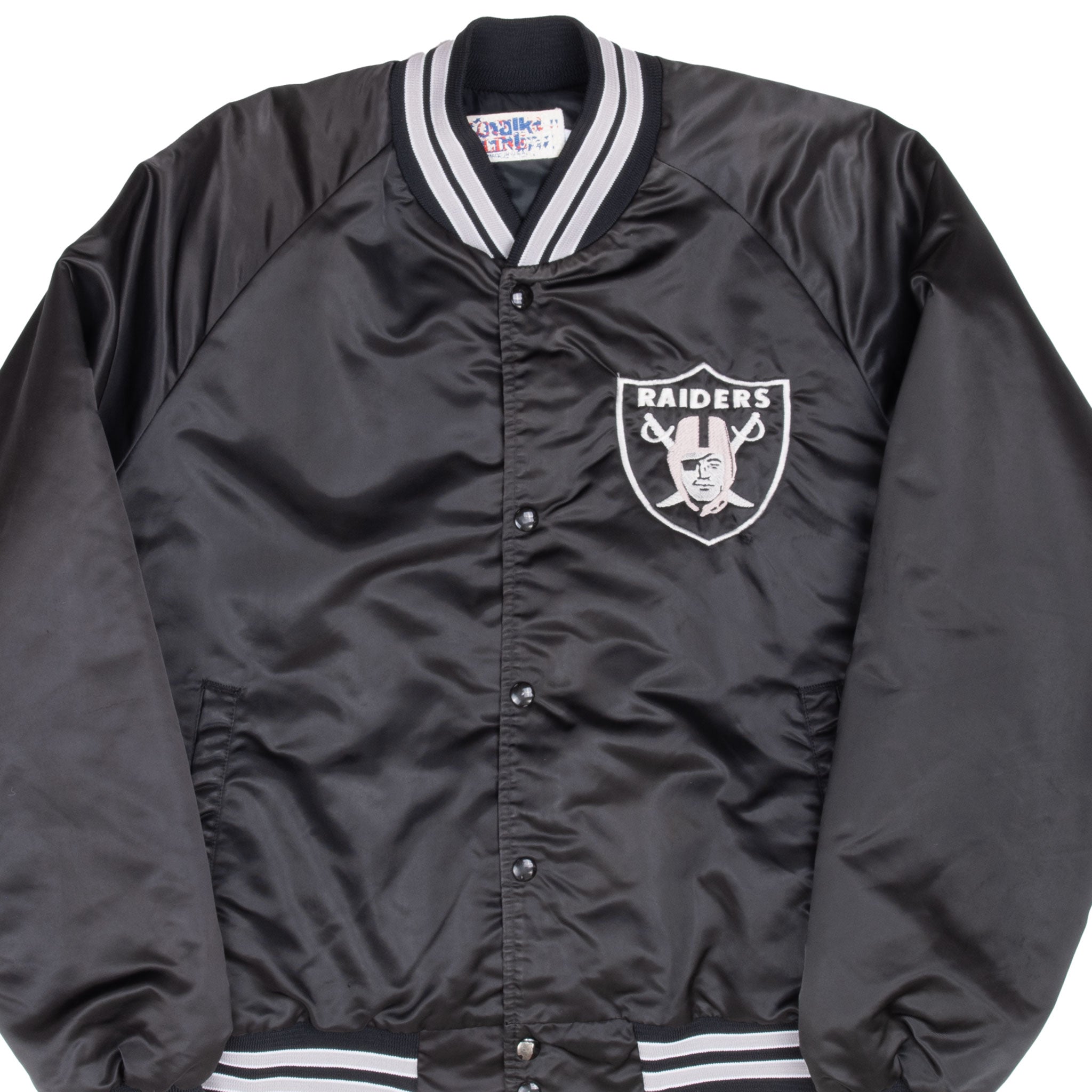 Vintage Nfl Los Angeles Raiders Chalk Line Jacket 1990S Size Large Made In Usa