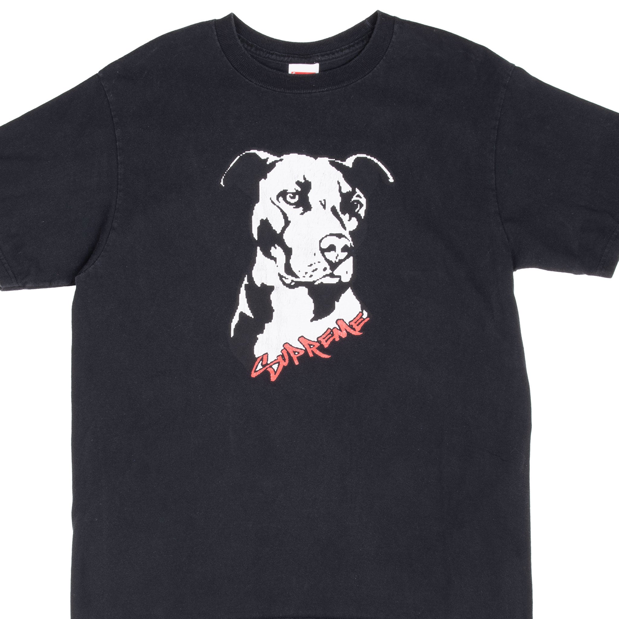 Supreme Pitbull Dog Black Tee Shirt Size Medium Made In Usa