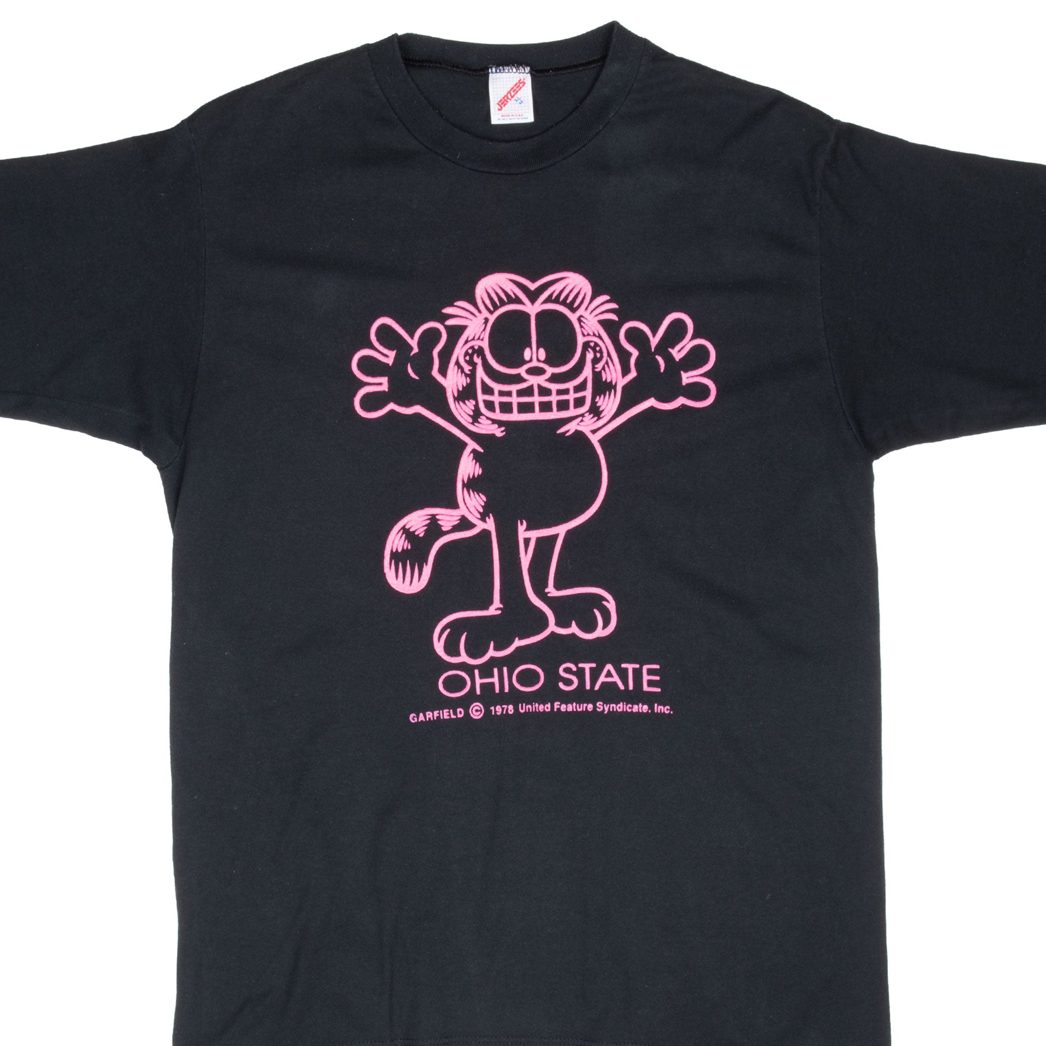 Vintage Garfield Ohio State 1978 Tee Shirt Medium Made In Usa With Single Stitch