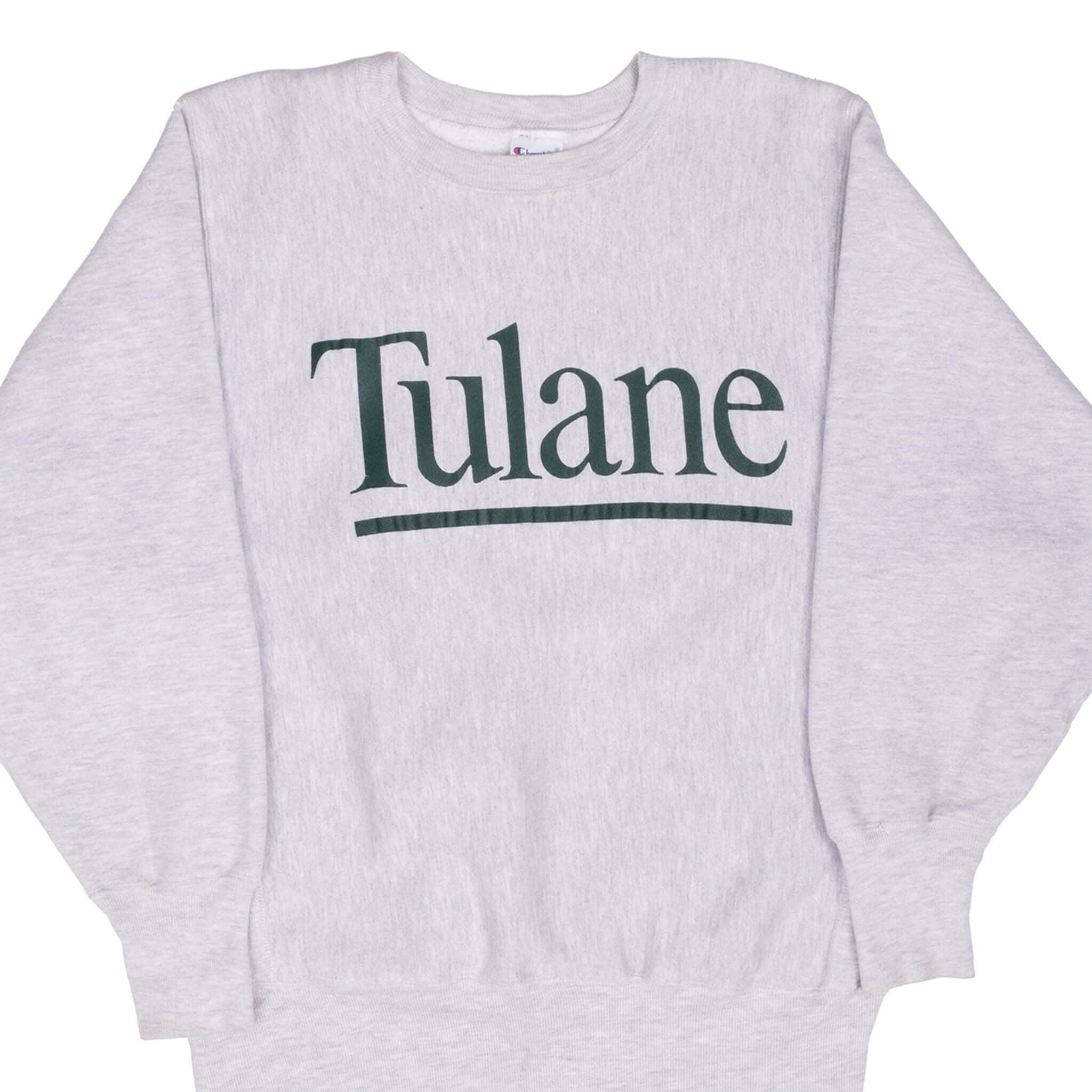 Vintage Champion Reverse Weave Tulane University Sweatshirt 1990S Size Medium