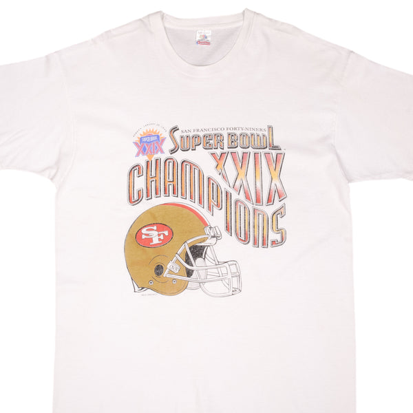Vintage Nfl San Francisco 49Ers Super Bowl Champions 1995 Tee Shirt XL Made In Usa
