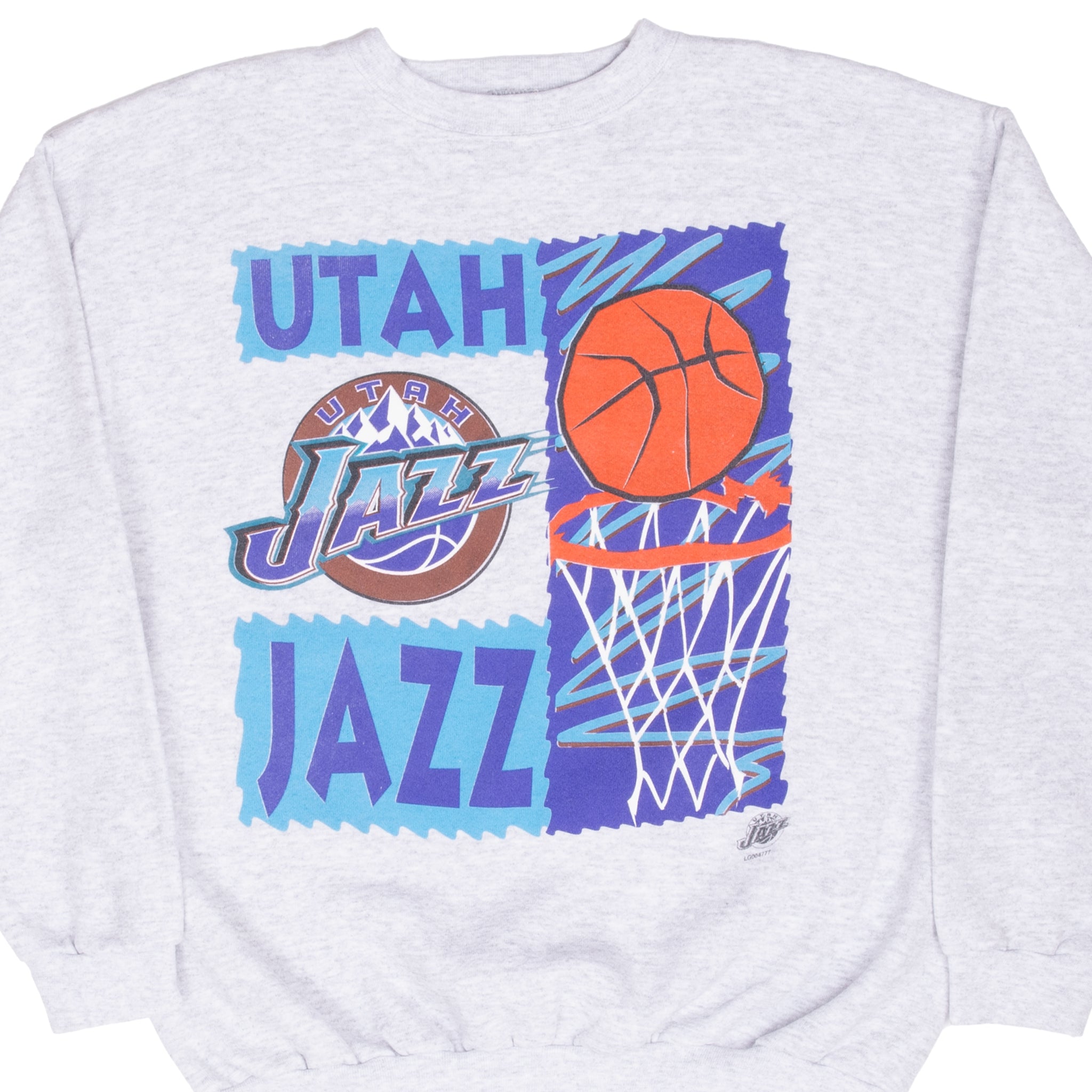 Vintage Nba Utah Jazz Sweatshirt 1990S Size Large Made In Usa
