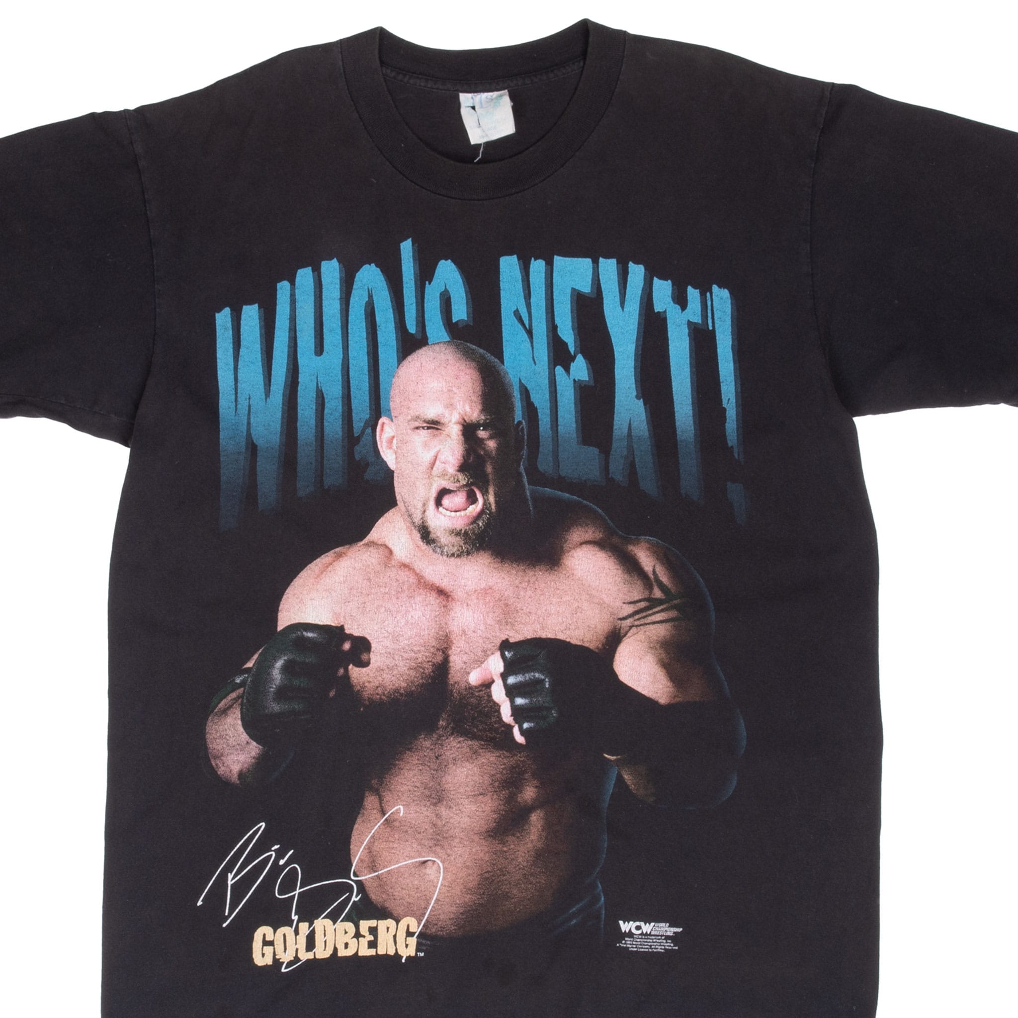 Vintage Wcw Wrestling Bill Goldberg Tee Shirt 1998 Size Large Made In Usa