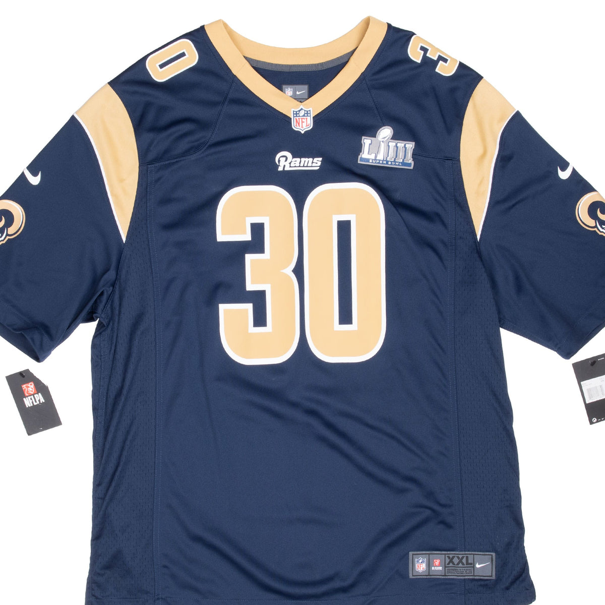 Vintage Nfl Los Angeles Rams Gurley Il #30 Super bowl LIII Nike Jersey 2017 Size 2Xl Deadstock