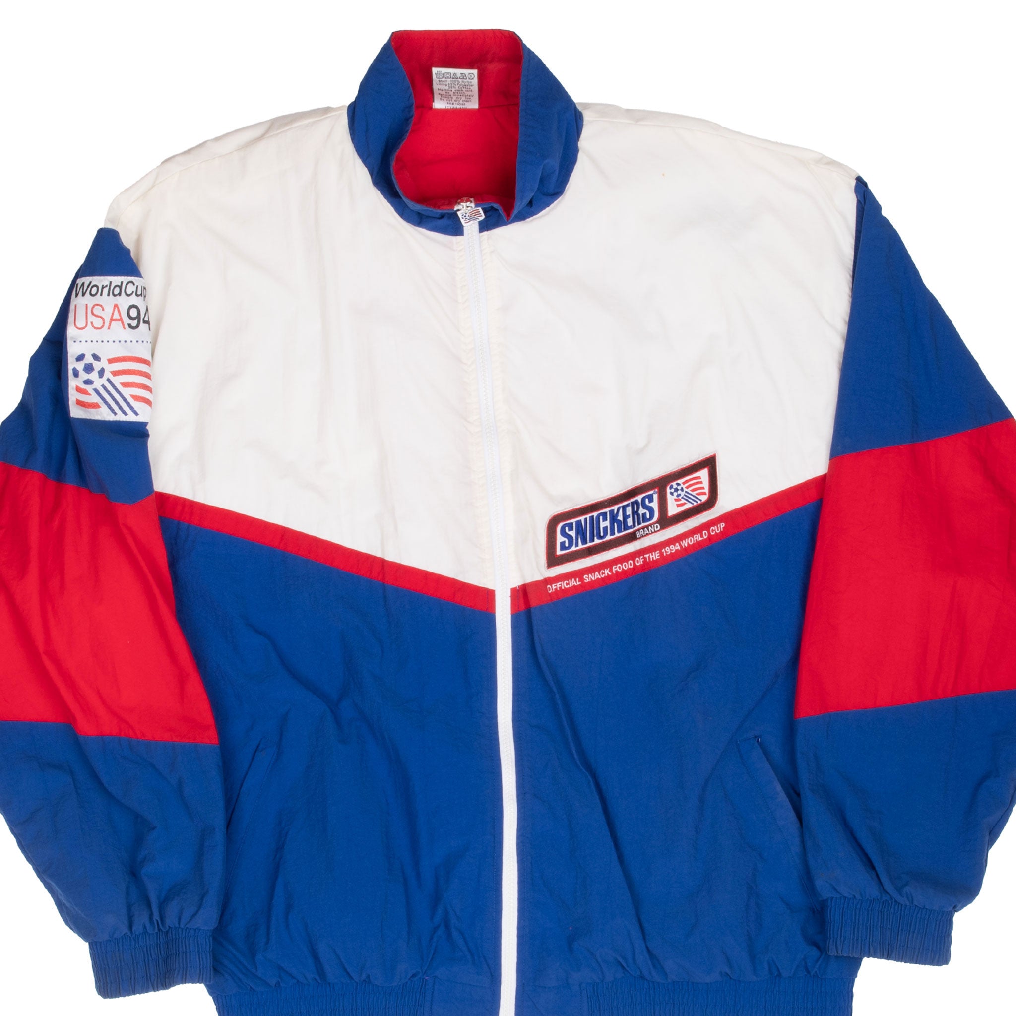 Vintage Soccer World Cup 1994 Team Usa Snickers Windbreaker Jacket 1990S Size XL
