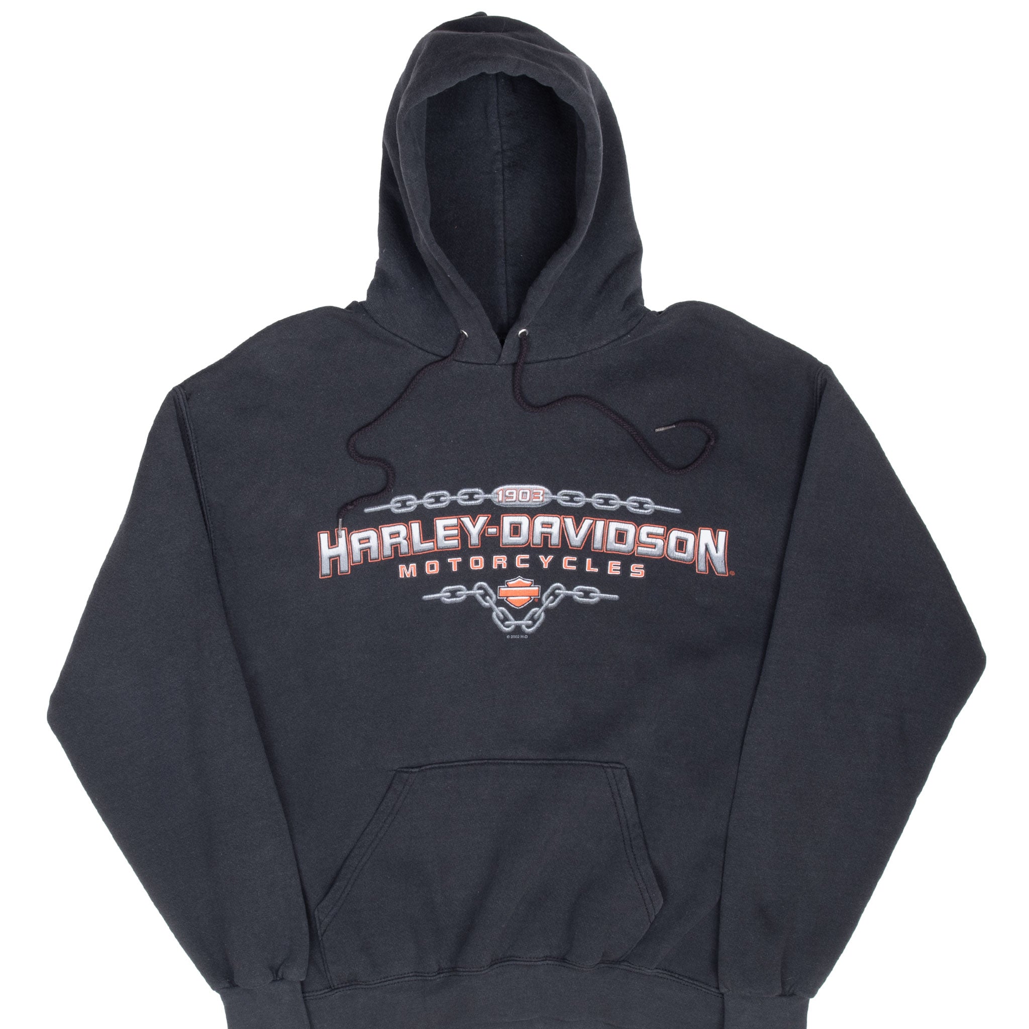 Vintage Harley Davidson Milwaukee Hoodie Sweatshirt 2002 Size Medium