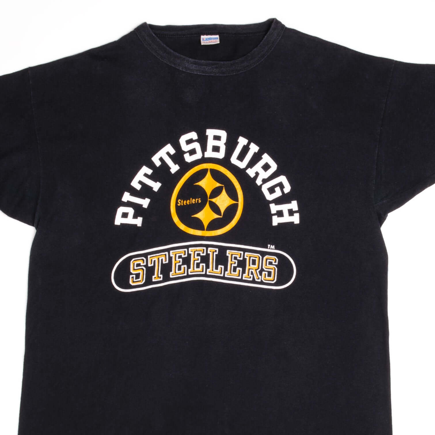 Vintage NFL Pittsburgh Steelers Champion Tee Shirt 1980S Size XL Made In USA