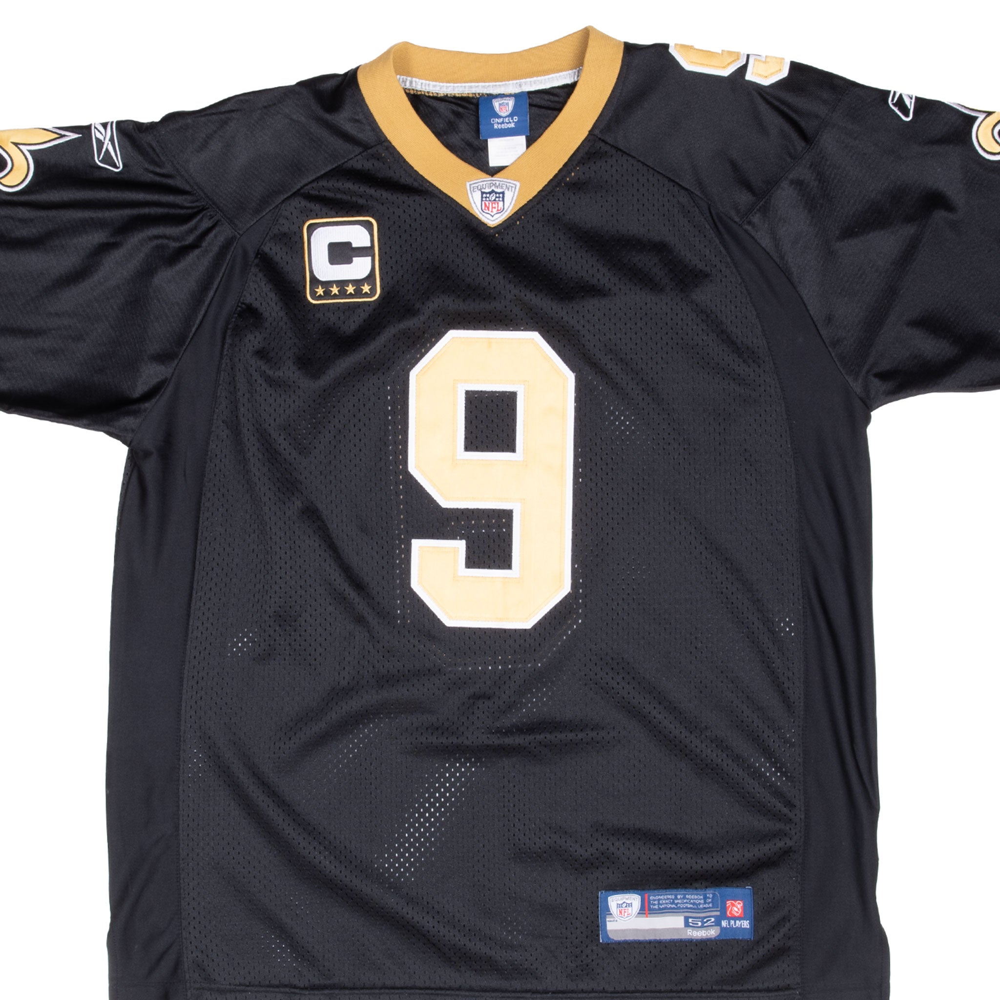 VINTAGE NFL NEW ORLEANS SAINTS BRESS #9 REEBOK JERSEY 2000S SIZE 52