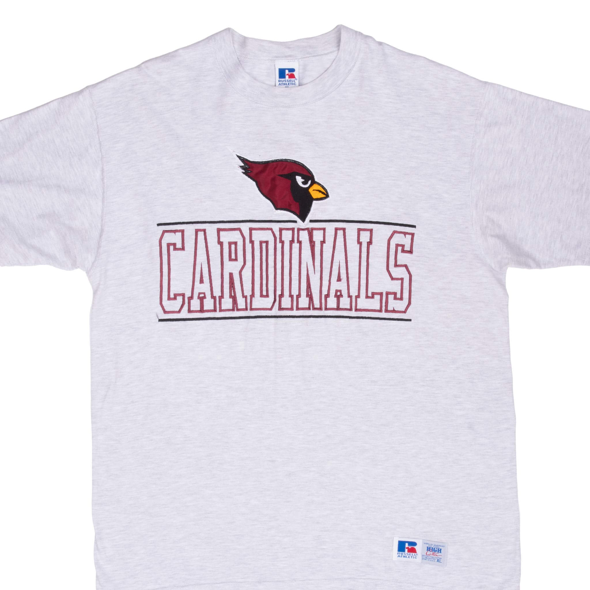 Vintage Nfl Arizona Cardinals 1990S Grey Tee Shirt Size Large Made In Usa