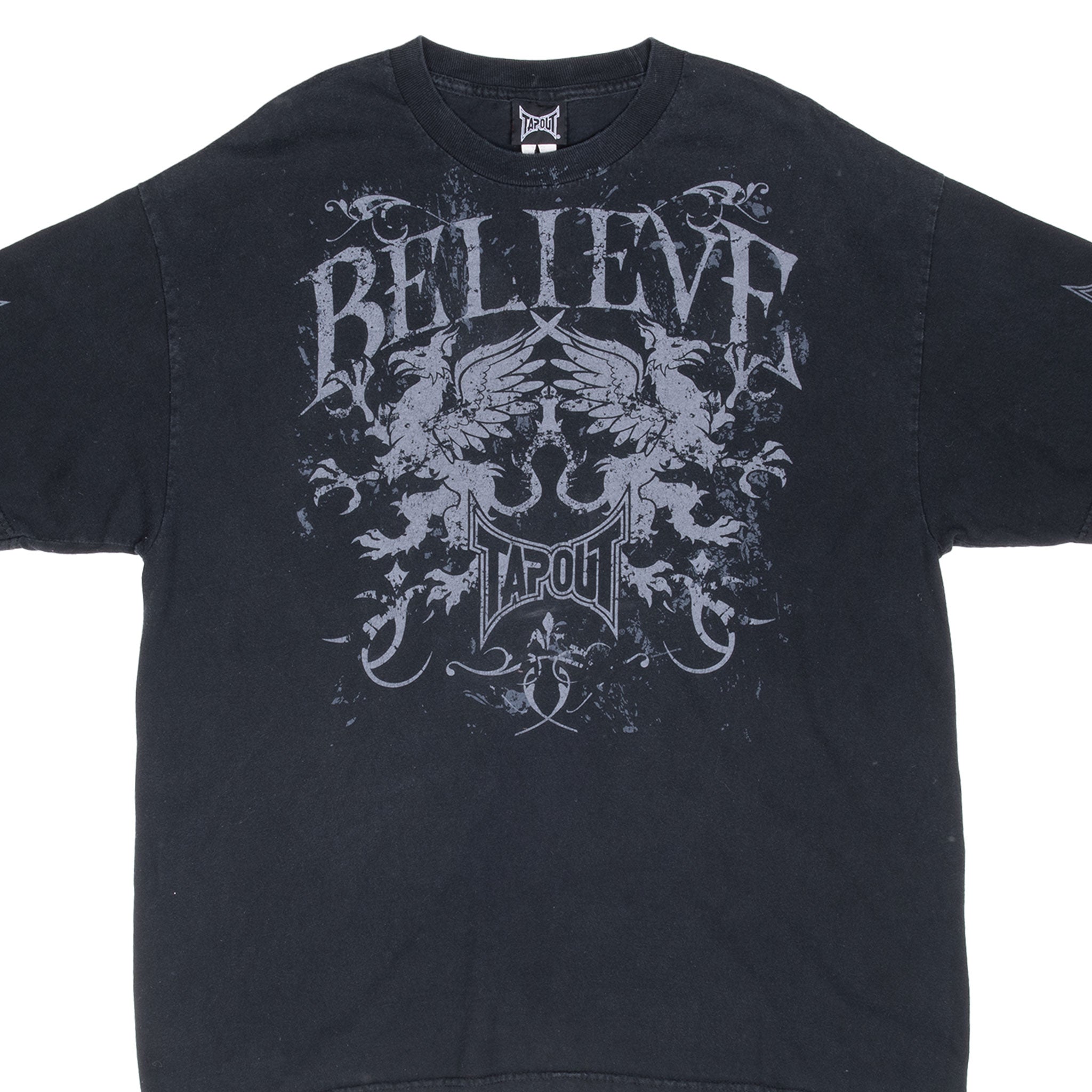 Vintage Mma Ufc Tapout Believe Tee Shirt 2000S Size XL