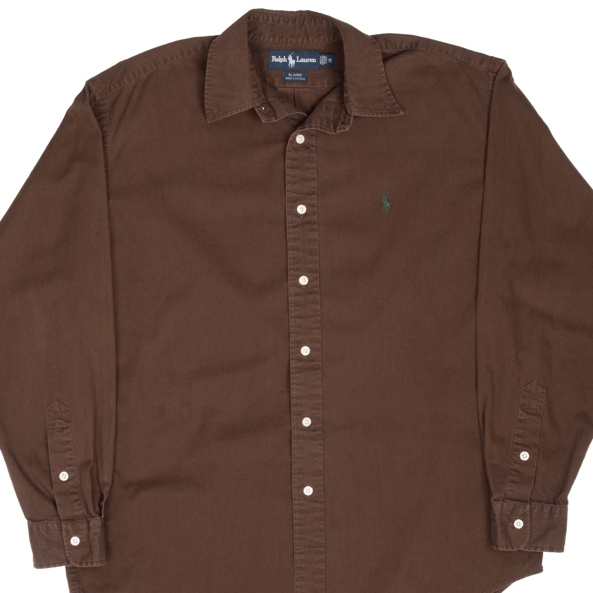 Vintage Polo Ralph Lauren Brown Shirt Size Medium