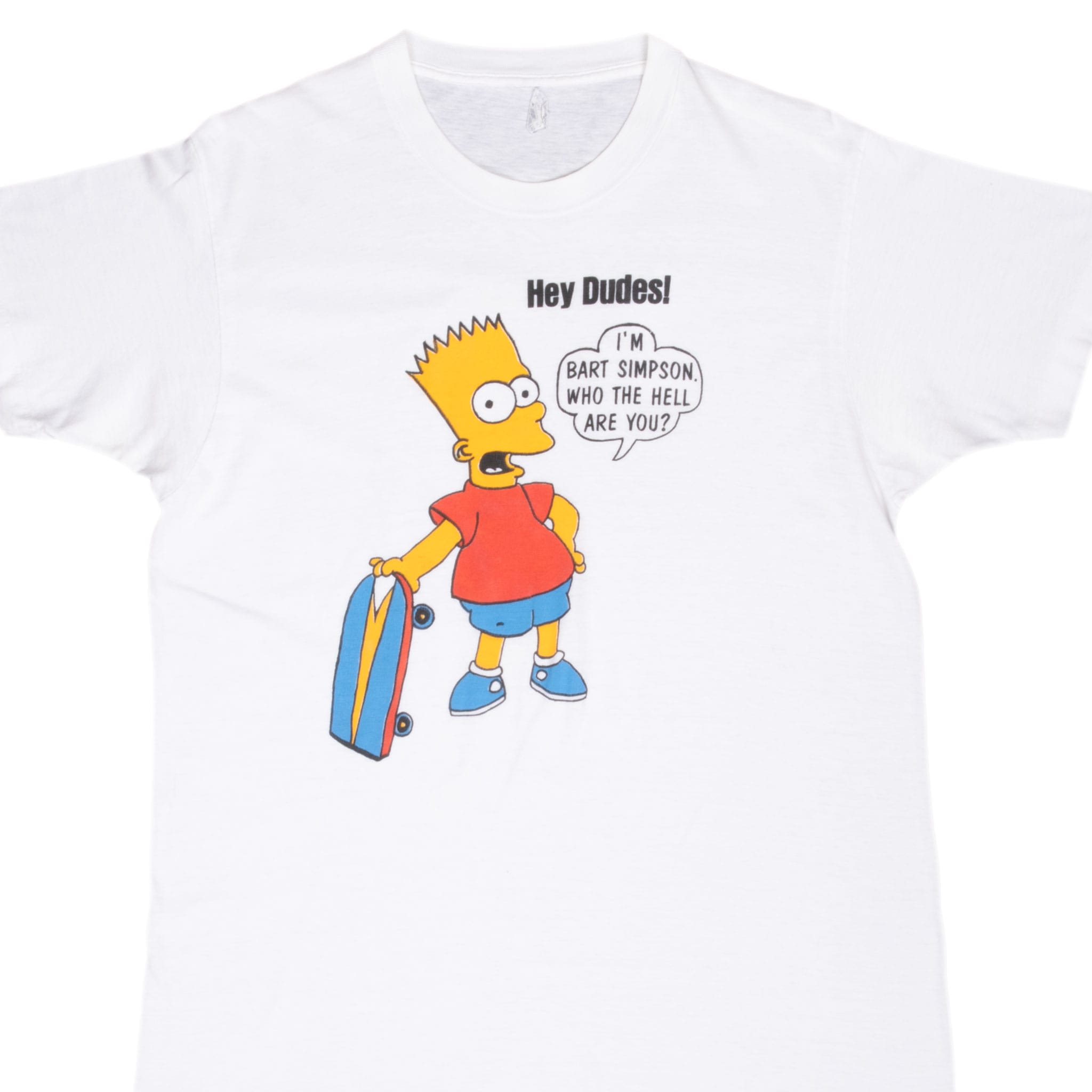 Vintage The Simpsons Bart Tee Shirt 1990S Size Large With Single Stitch Sleeves