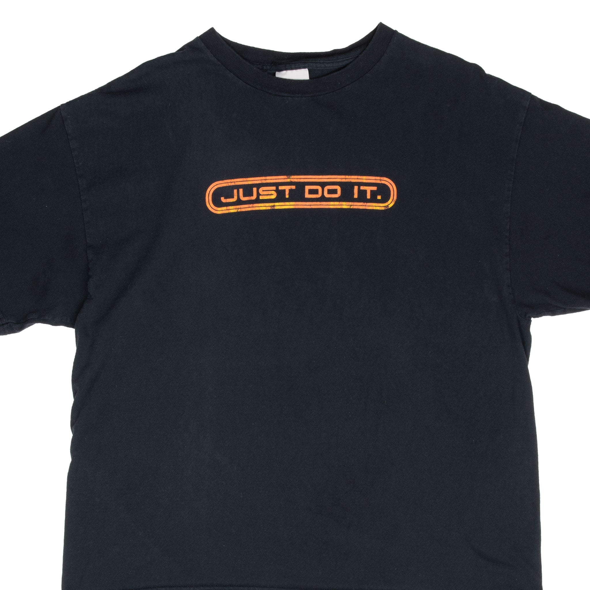 Vintage Nike Just Do It Black Tee Shirt 2000S Size XL
