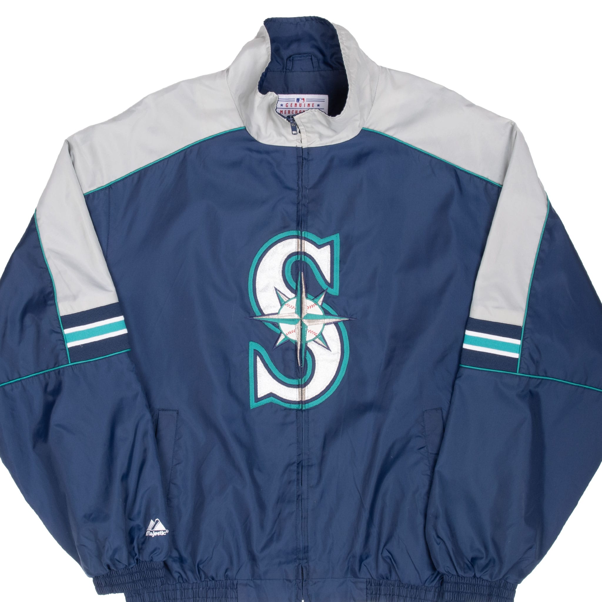 Vintage Mlb Seattle Mariners Majestic Jacket 1990S Size Large