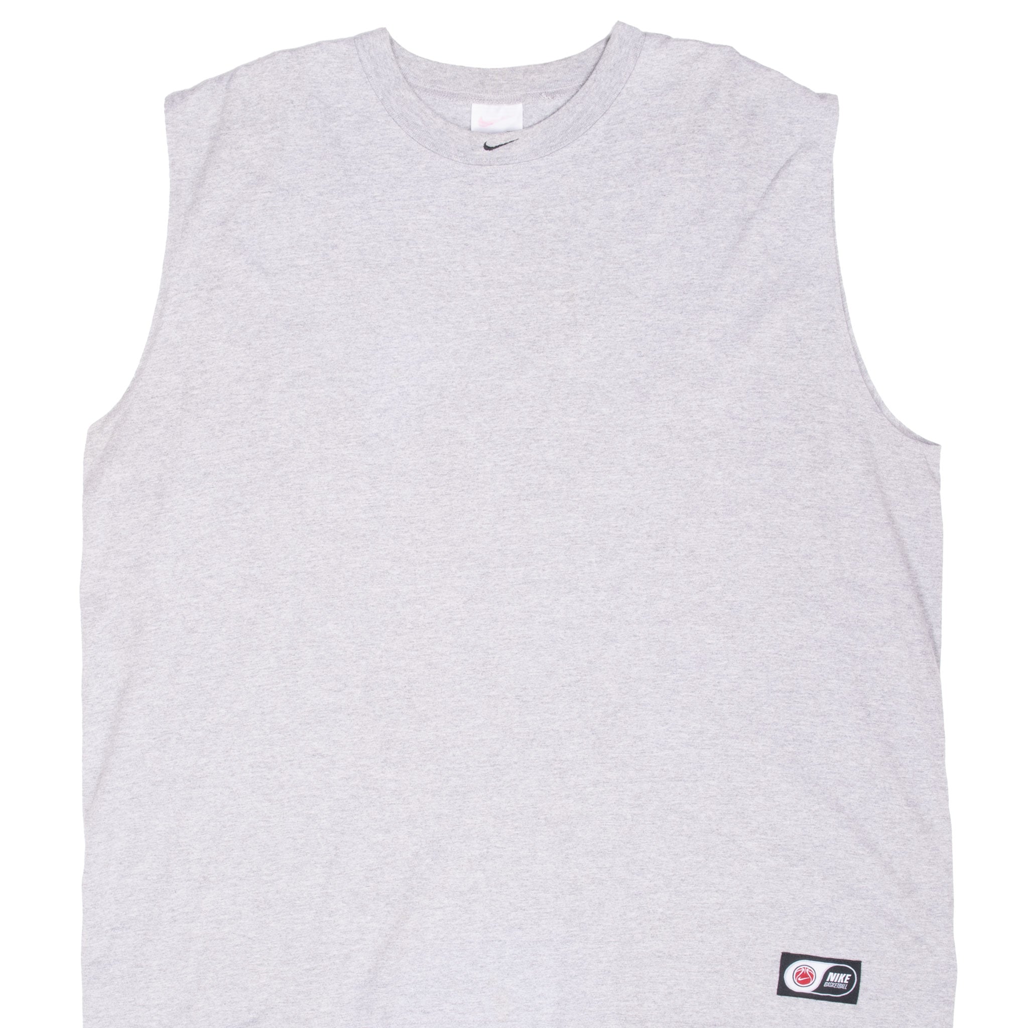 Vintage Nike Swoosh Grey Tank Top Tee Shirt 1990S Size 2XL