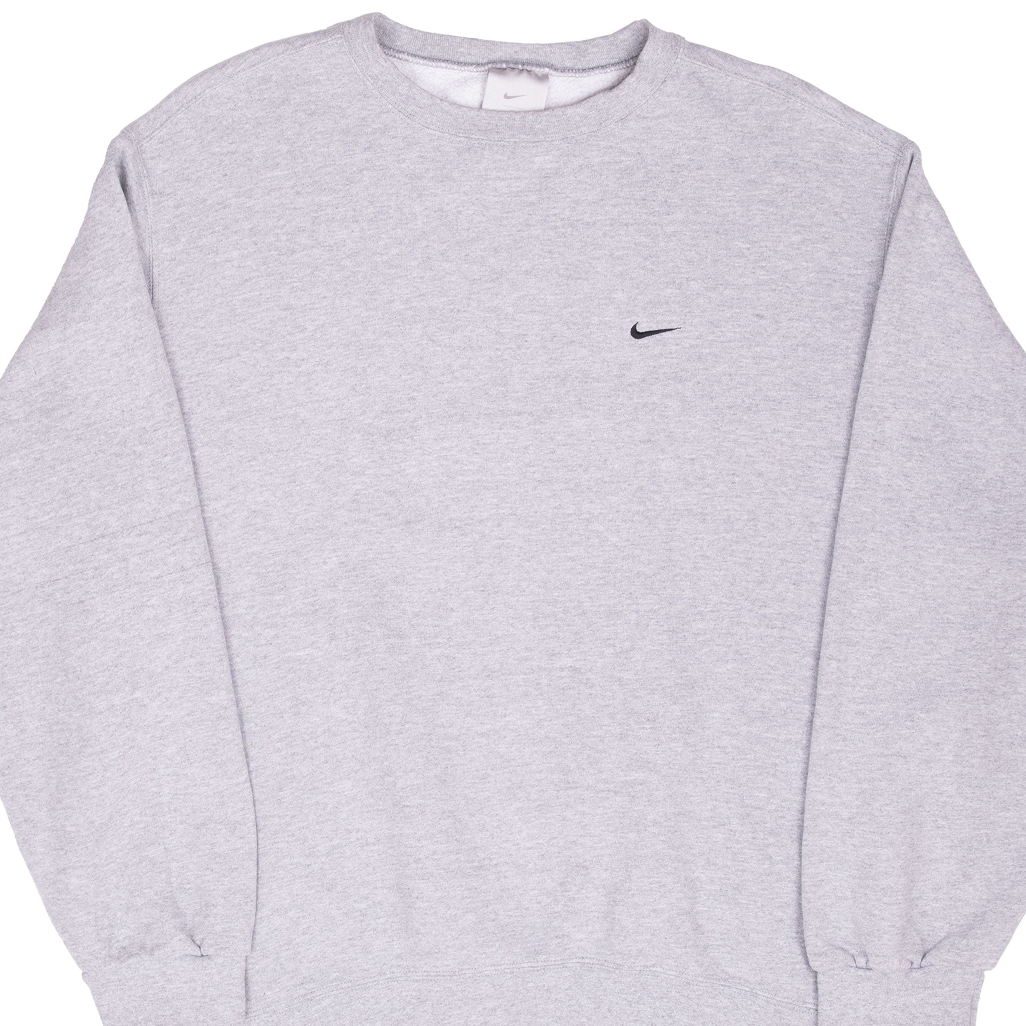 Vintage Nike Classic Swoosh Grey Sweatshirt 2000S Size Large