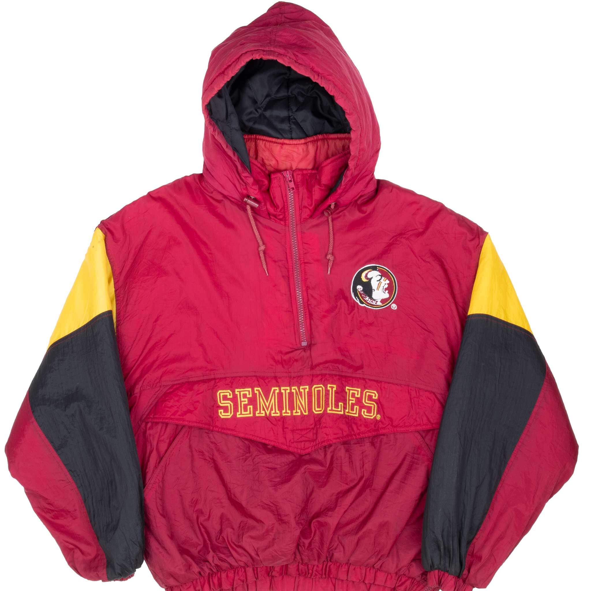 Vintage Ncaa Florida State Seminoles Heavy Pullover Heavy Jacket Size XL 1990S