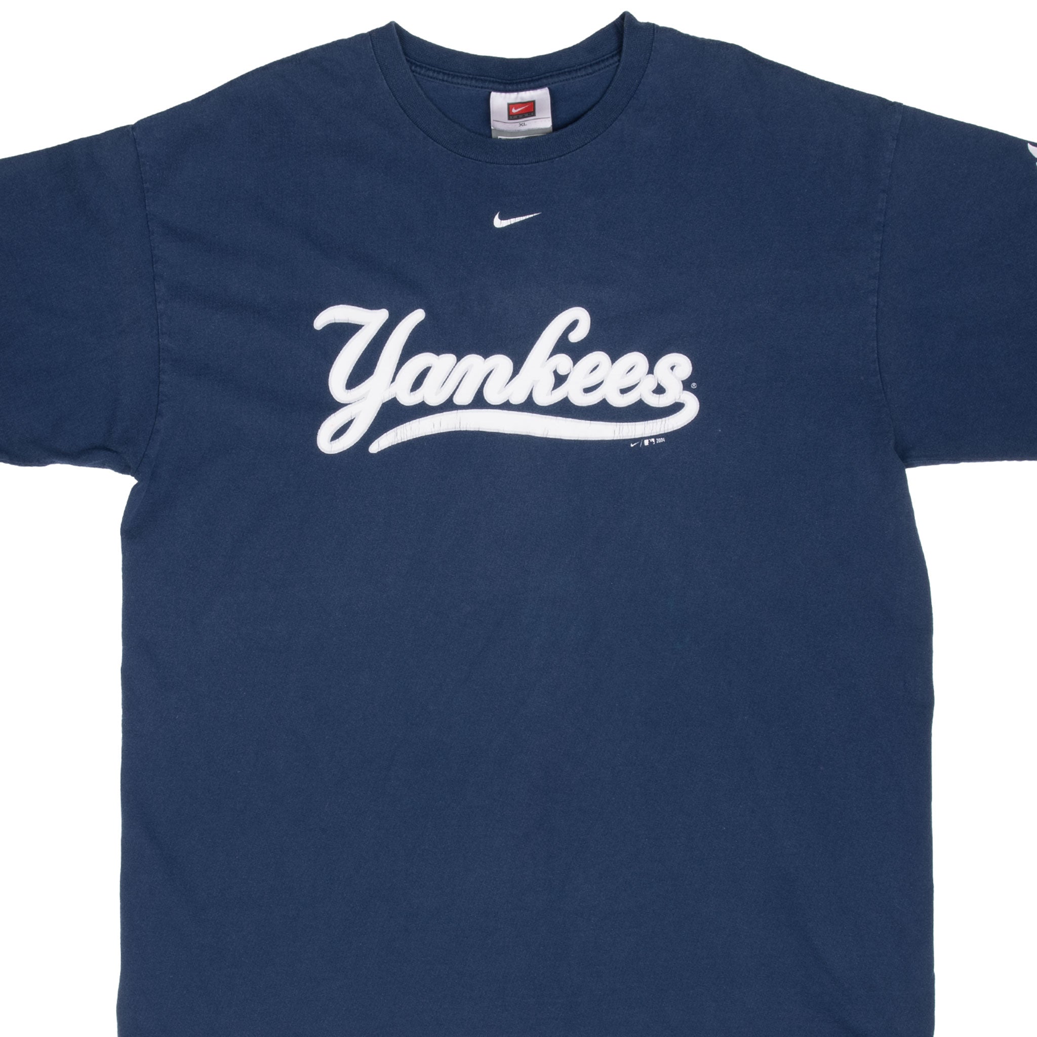 Vintage Nike Mlb New York Yankees Center Swoosh Tee Shirt 2004 Size XL