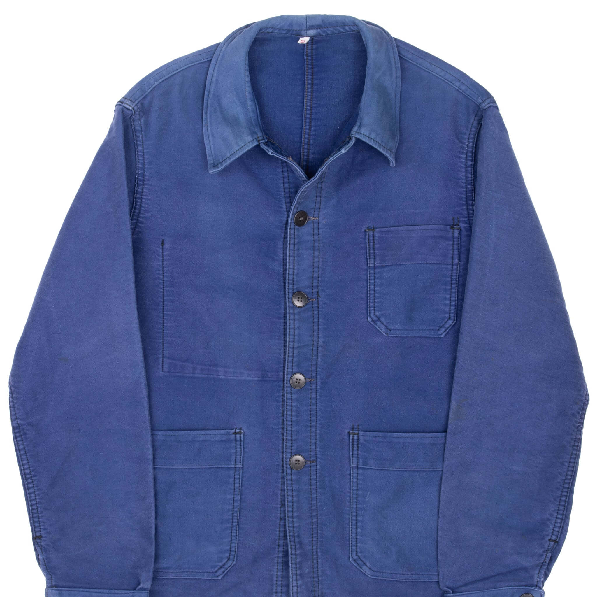 Vintage French Workwear Mont St Michel Jacket 1960S Size Medium Made In France