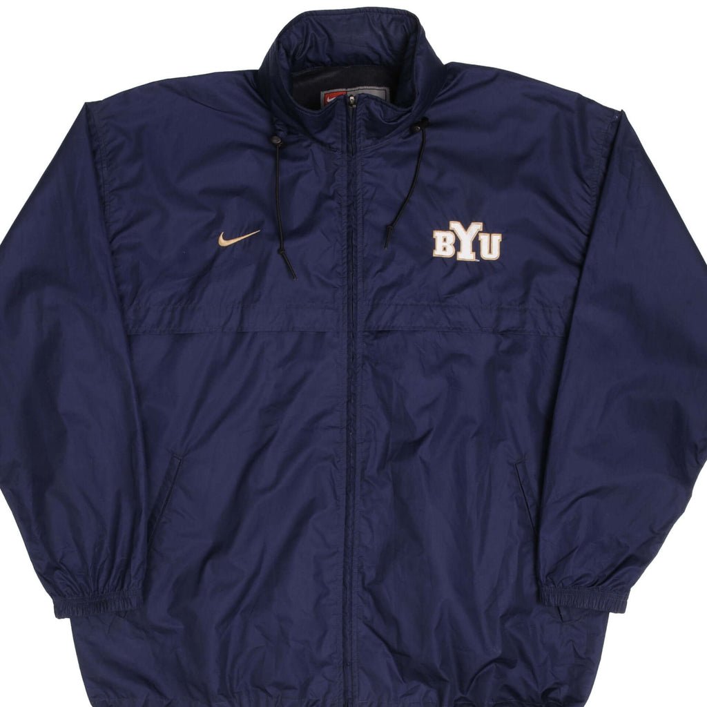 Vintage Nike Byu Brigham Young University Windbreaker Jacket 2000S Size Large