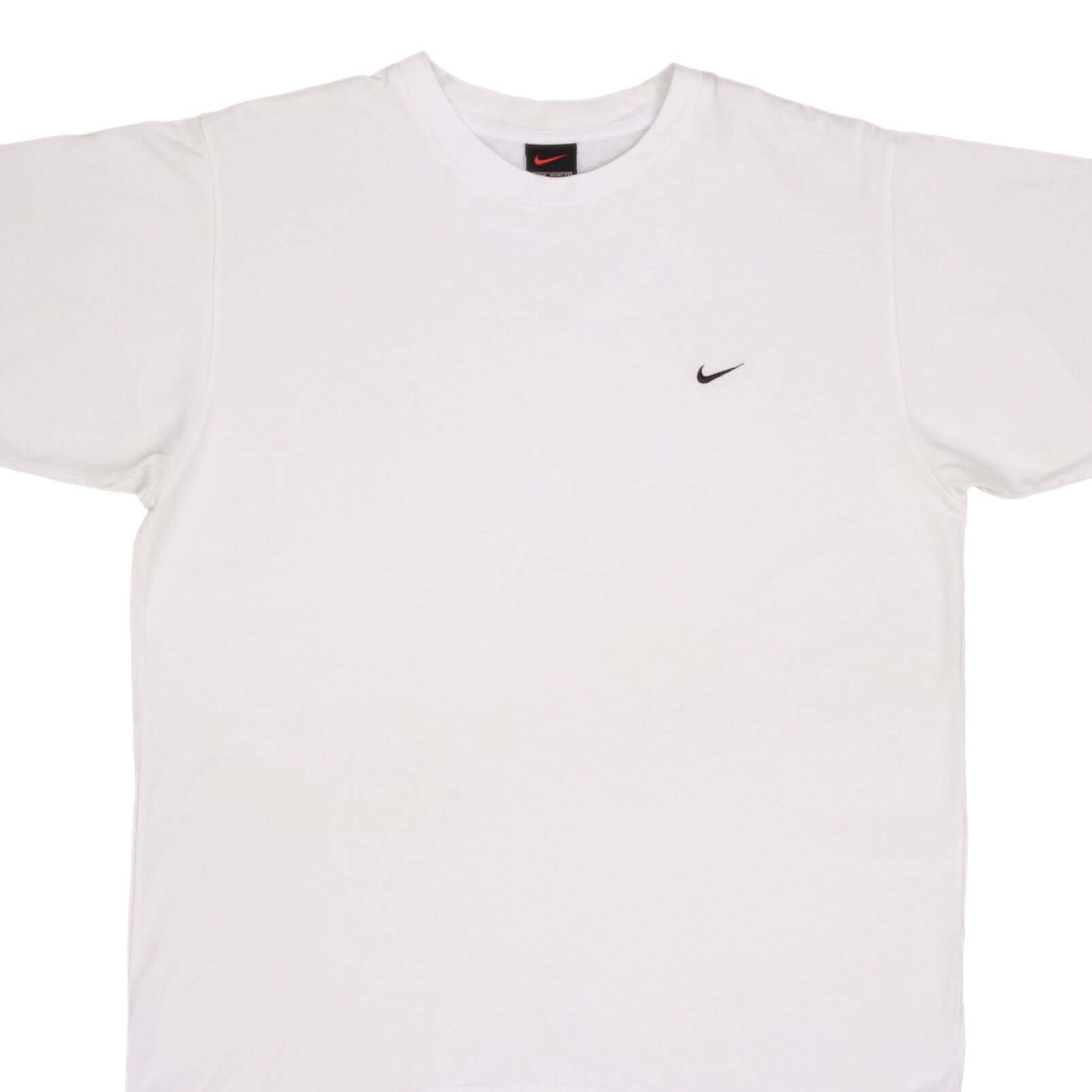 Vintage Nike Classic Swoosh White Tee Shirt Size 1990s Size Medium