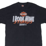 Vintage Harley Davidson I Rode Mine Sturgis South Dakota 2001 Tee Shirt Size XL