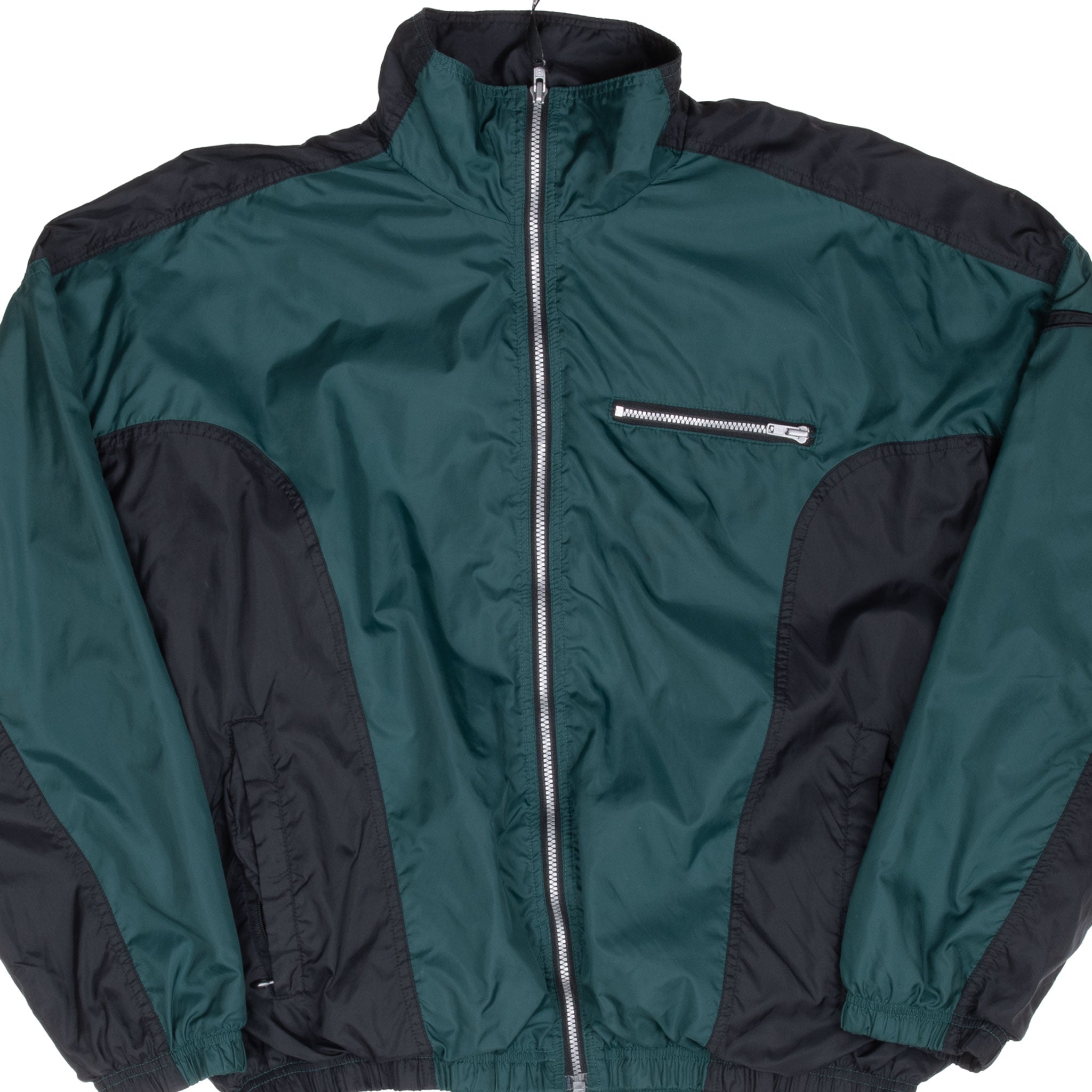 Vintage Nike Green Black Windbreaker Jacket 1990S Size Medium