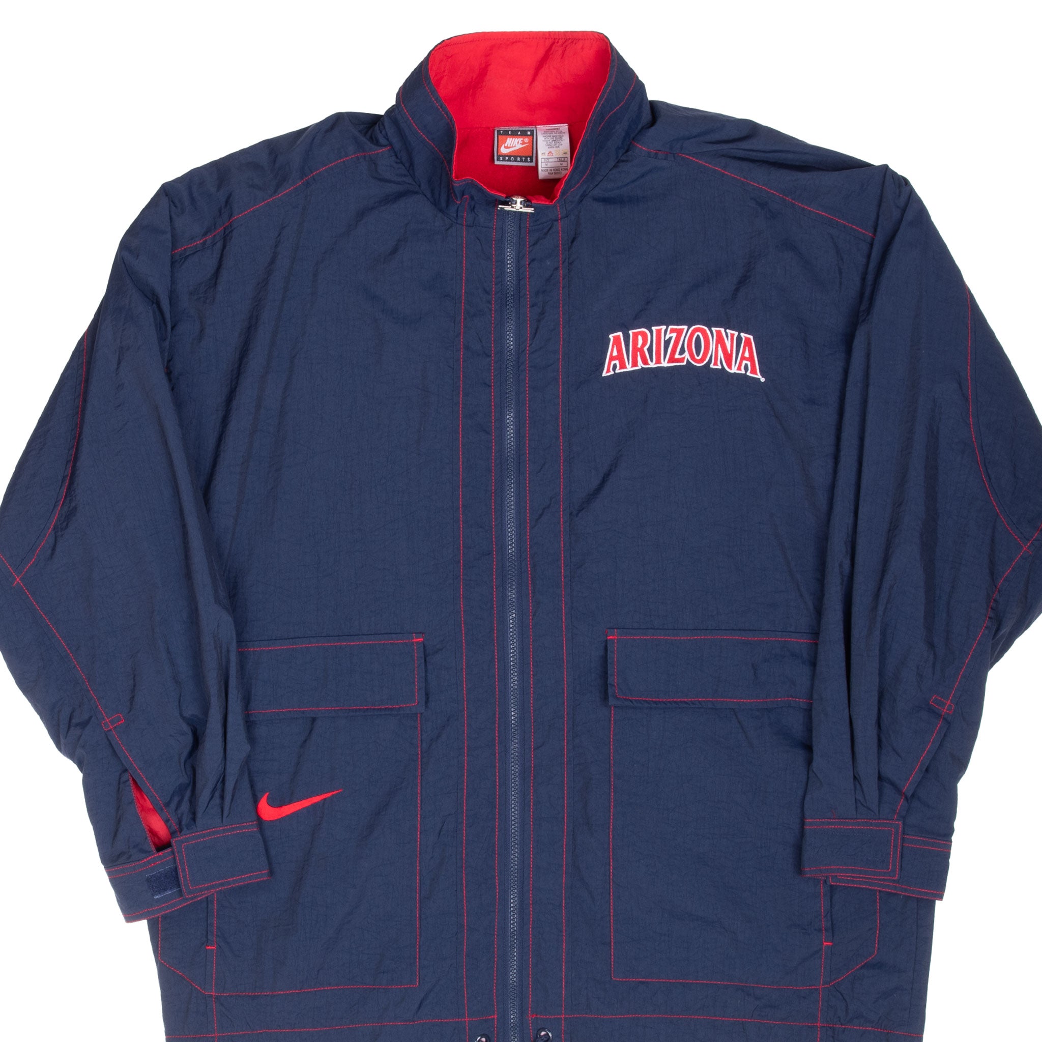 Vintage Ncaa University Of Arizona Nike Windbreaker Jacket 1990S Size Medium