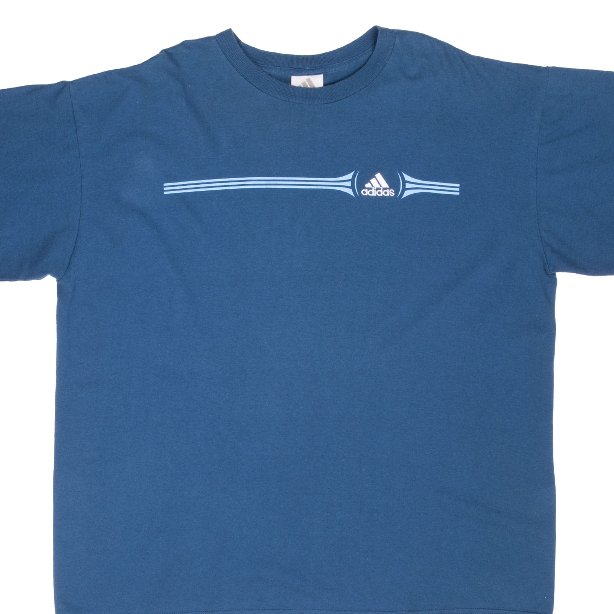 Vintage Adidas 2000S Navy Blue Tee Shirt Size XL