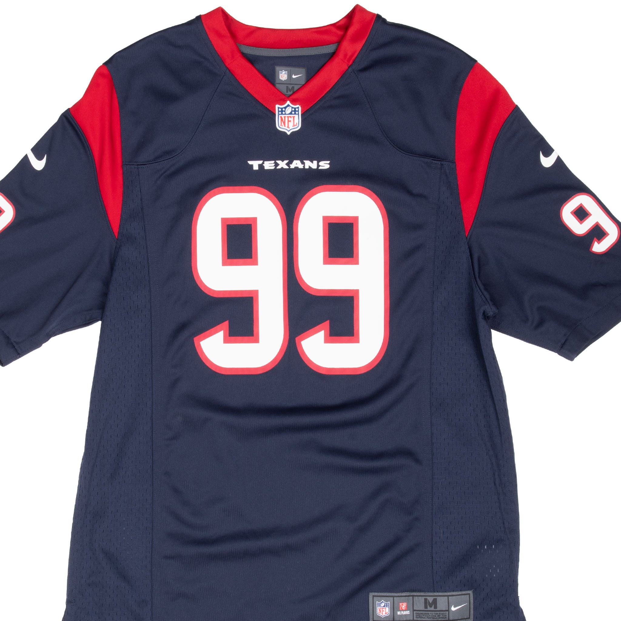 Vintage Nfl Houston Texans Watt #99 Nike Jersey 2000S Size Medium