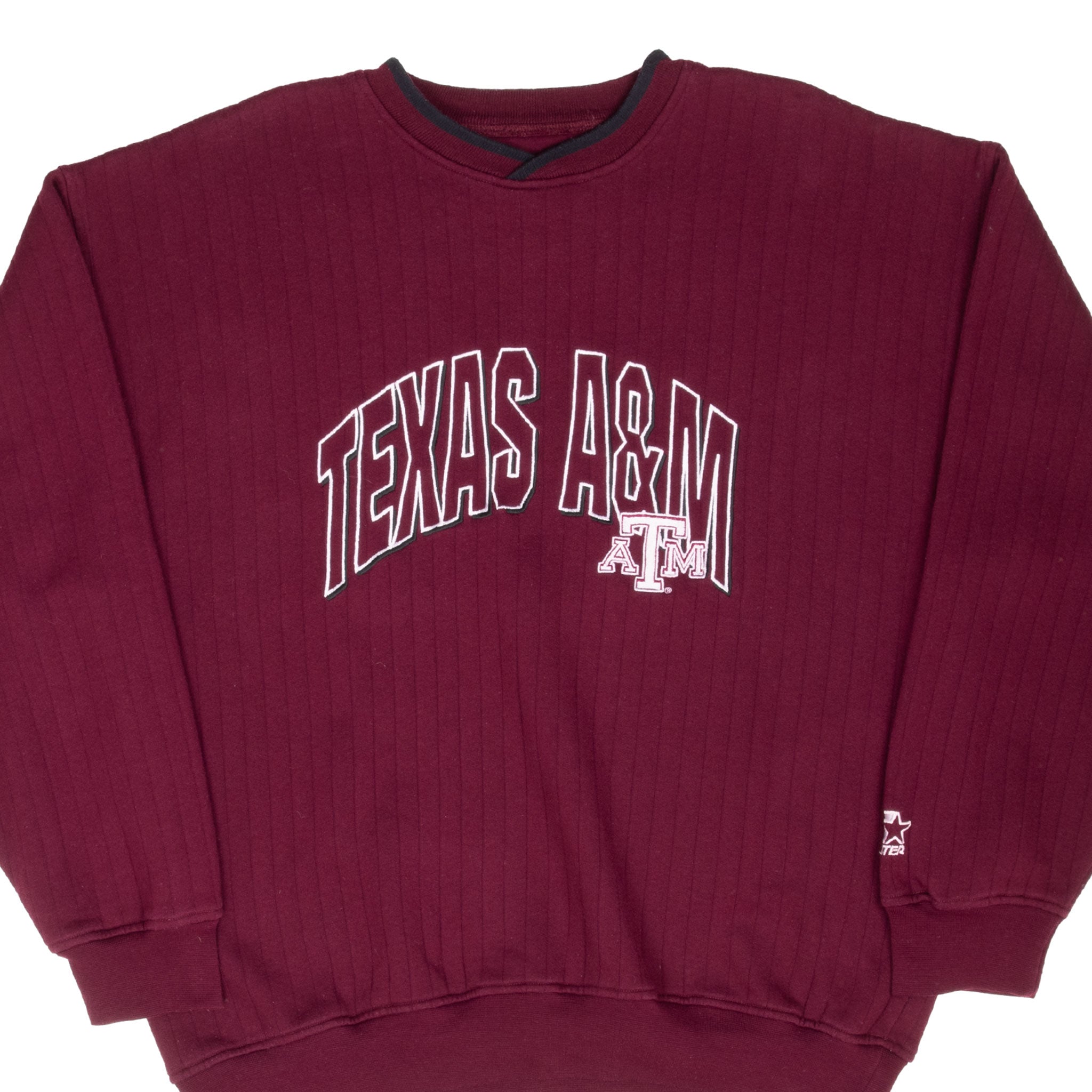 Vintage Texas A&M University Burgundy Starter Sweatshirt Size XL 1990S
