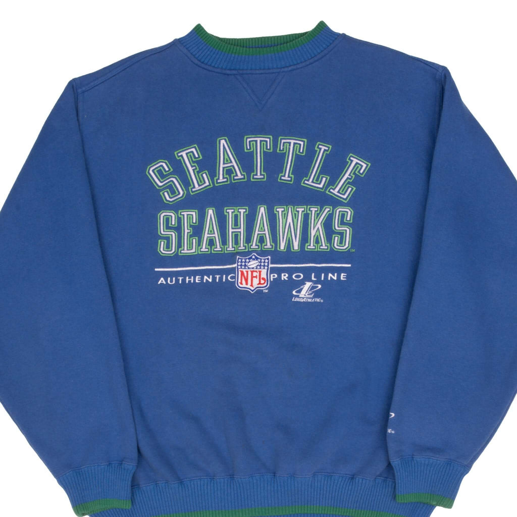 Vintage NFL Seattle Seahawks Embroidered Sweatshirt 1990S Size XL Made In USA
