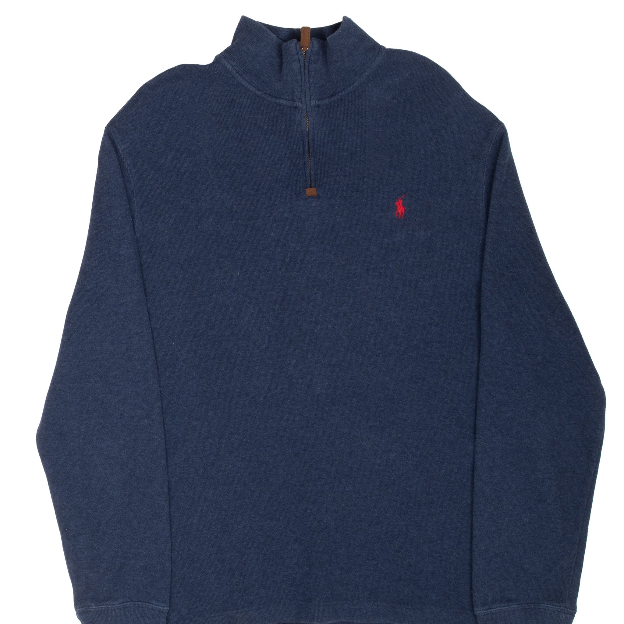 Vintage Polo Ralph Lauren Blue Quarter 1/4 Zip Sweater Size XL