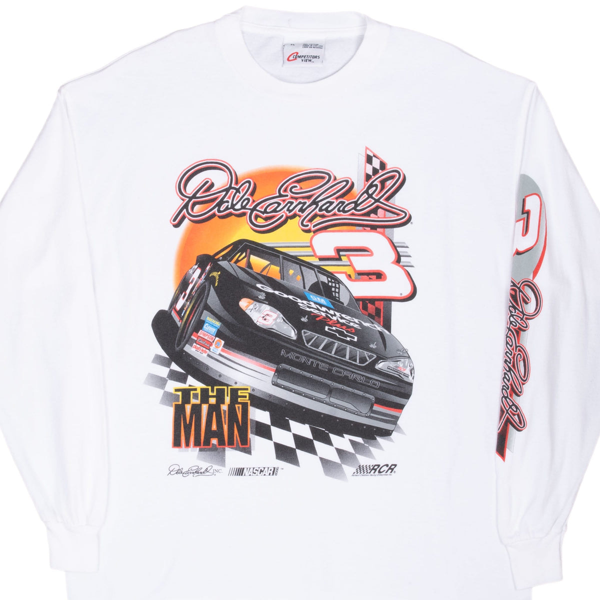 Vintage Nascar Dale Earnhardt 2000 Long Sleeve Tee Shirt Size XL Made In Usa