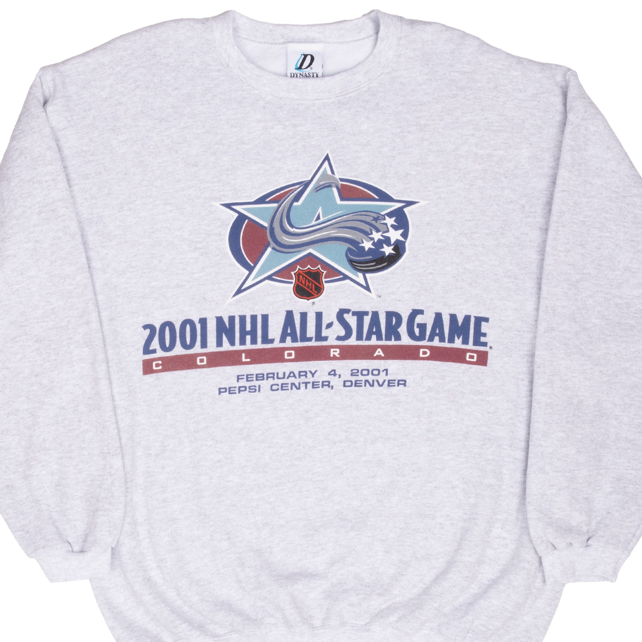 Vintage Nhl Colorado Avalanche All Star Game 2001 Sweatshirt Size Large