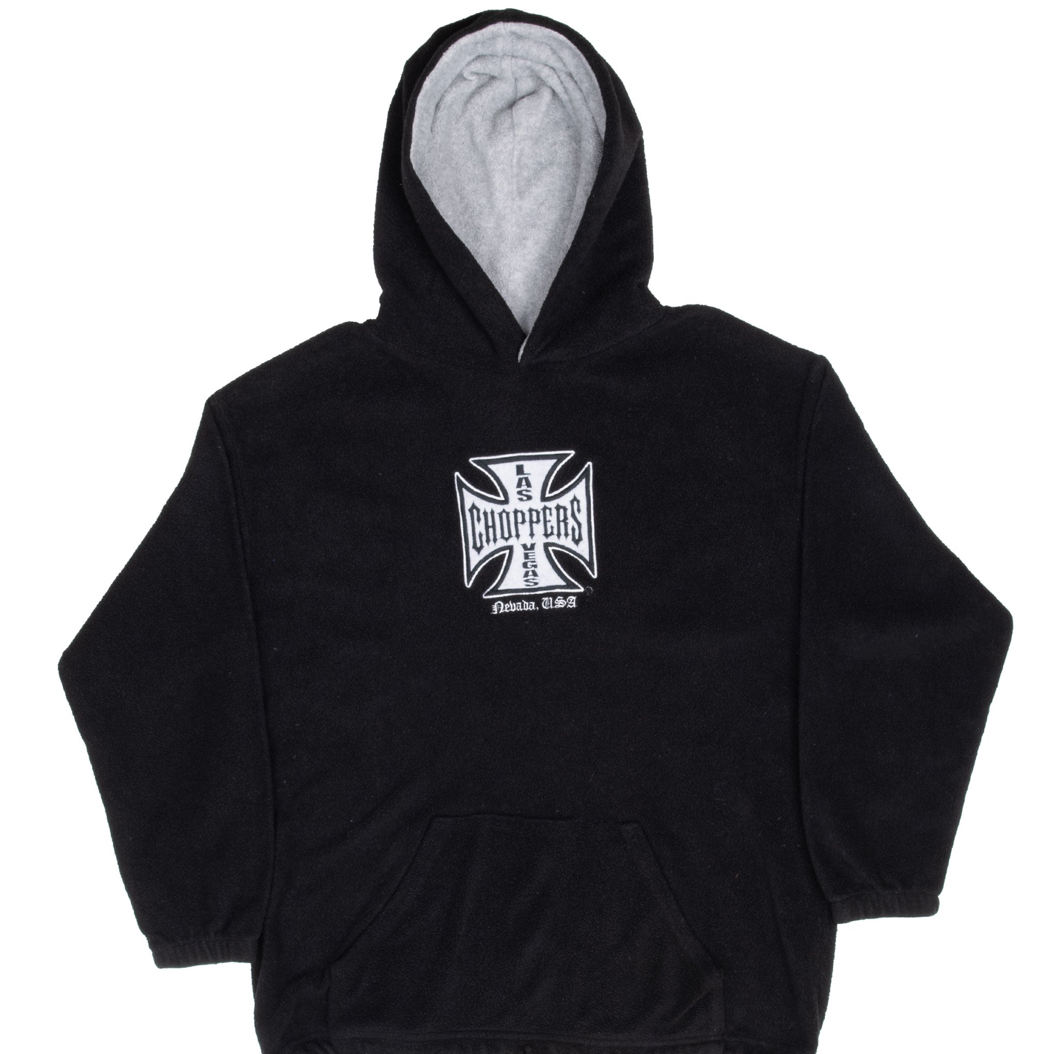 Vintage West Coast Choppers Las Vegas Fleece Hoodie Sweatshirt Size Large Made In Usa