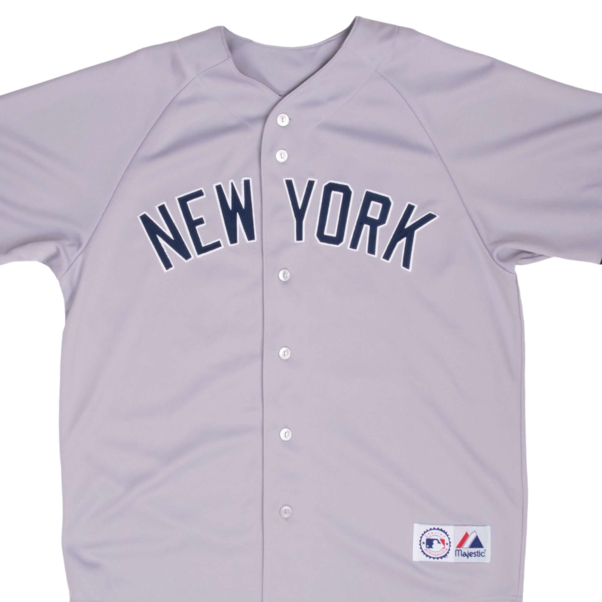 Vintage Mlb New York Yankees Damon #18 Majestic Jersey 2000S Size Large